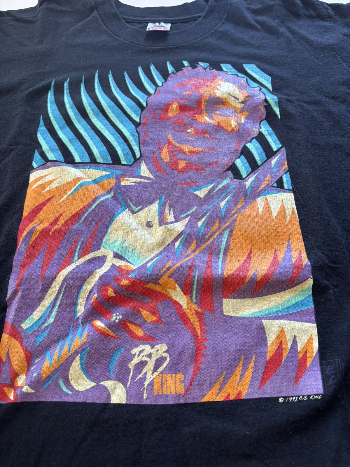 Vintage Chicago blues festival BB king tee 90s Size US XL / EU 56 / 4 - 2 Thumbnail