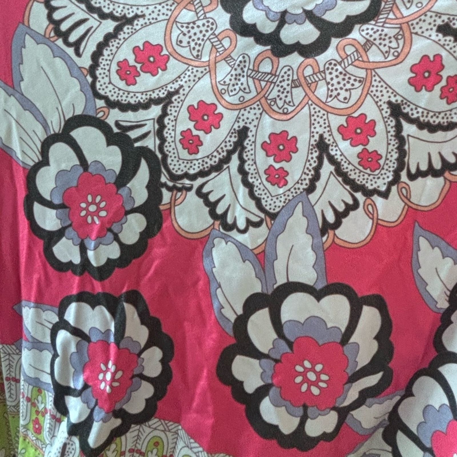 Blumarine NWT Blumarine Pink and Green Floral Dress Women's Size L Size L / US 10 / IT 46 - 7 Thumbnail