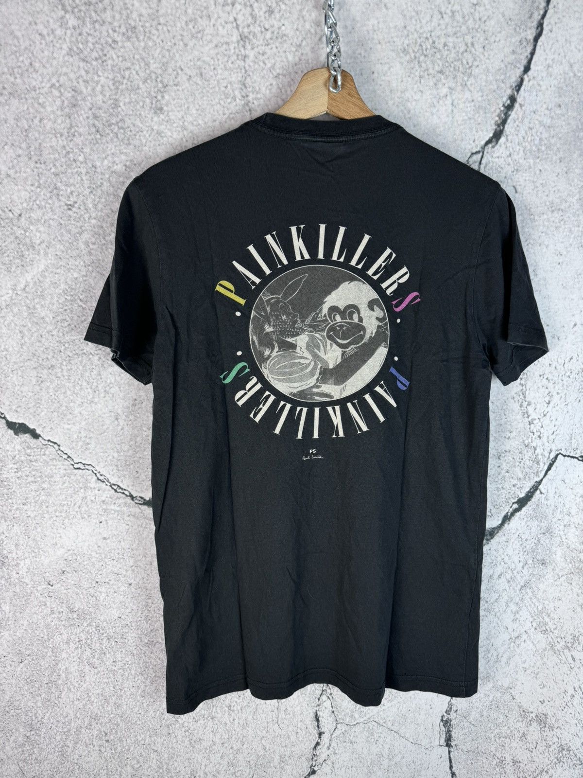 Paul Smith Paul Smith Painkillers Vintage Black Tshirt Size US M / EU 48-50 / 2 - 1 Thumbnail