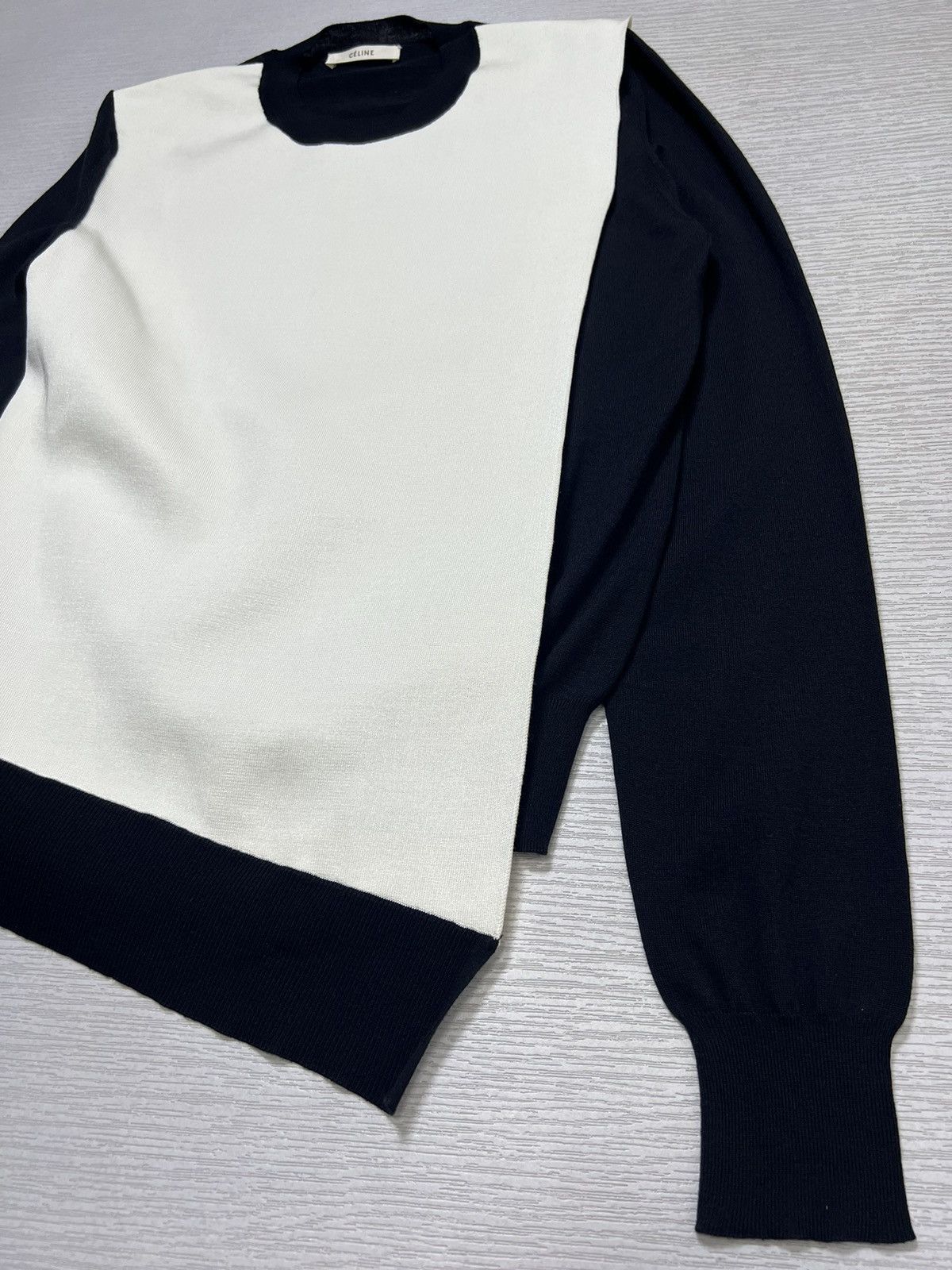 Celine Celine - Phoebe Philo - Colorblock Knit Layered Sweater Size S / US 4 / IT 40 - 6 Thumbnail