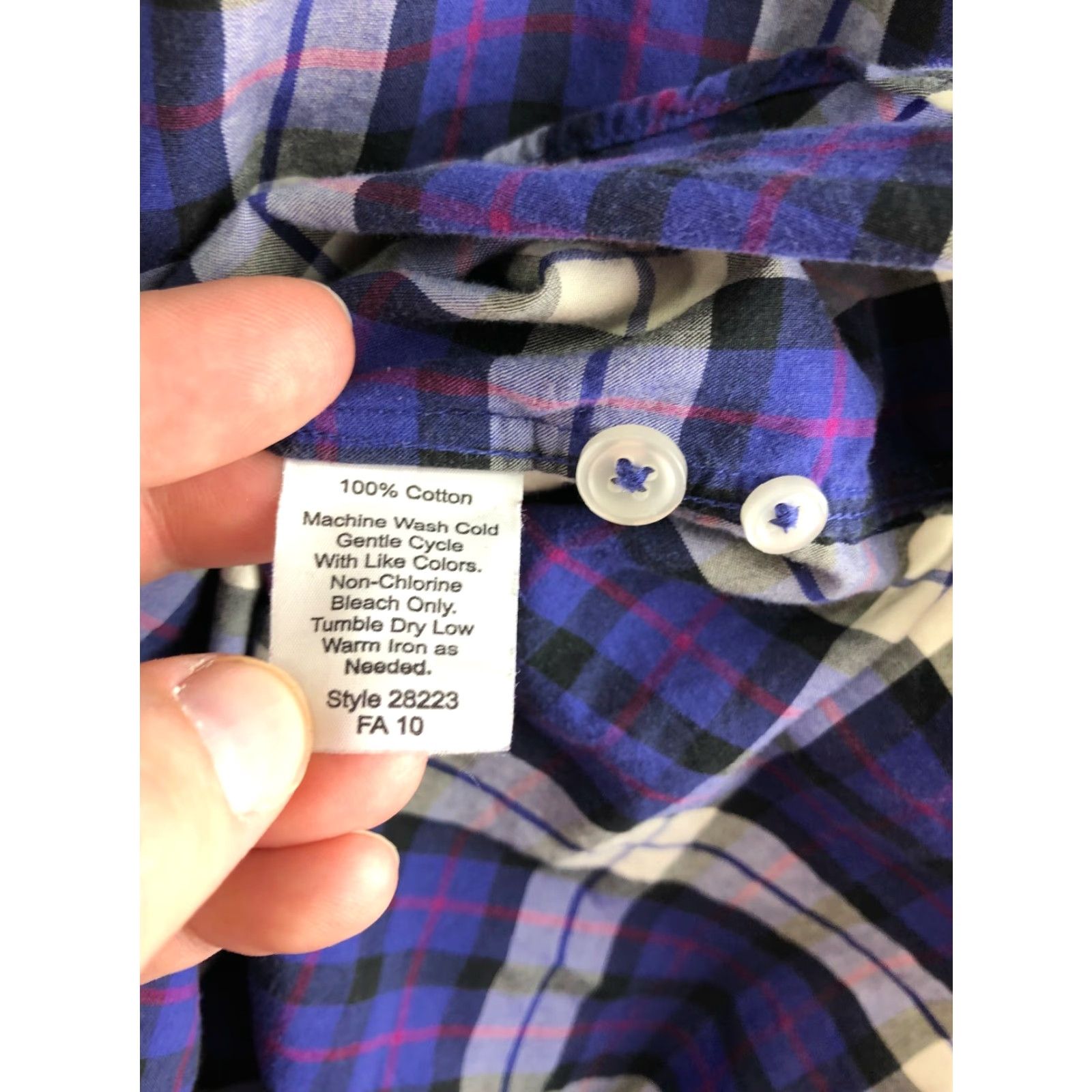 J.Crew J.Crew Purple Long Sleeve Button-Down Collar Shirt Mens Large Regular Size US L / EU 52-54 / 3 - 7 Thumbnail
