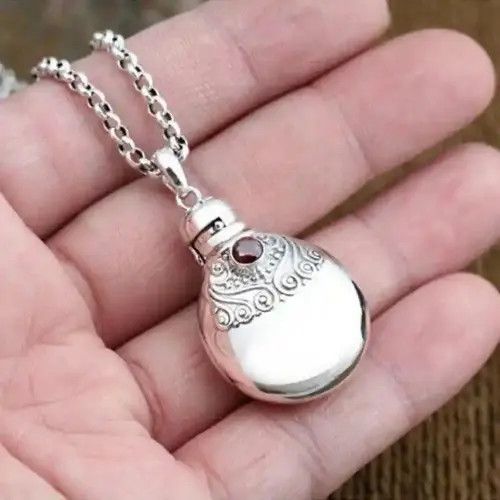 Vintage Openable Perfume Bottle Pendant Necklace Size ONE SIZE - 1 Thumbnail