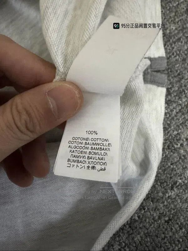Brunello Cucinelli Brunello Cucinelli Men's Gray Logo Print Polo Shirt. Size US XL / EU 56 / 4 - 6 Thumbnail