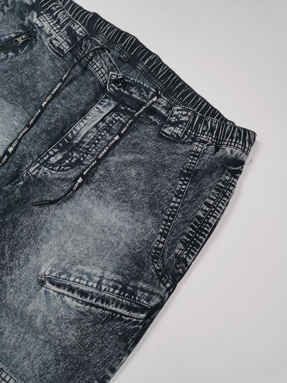 Japanese Brand Fieldcore Next Workerz Cargo Denim Shorts Size US 38 / EU 54 - 4 Thumbnail
