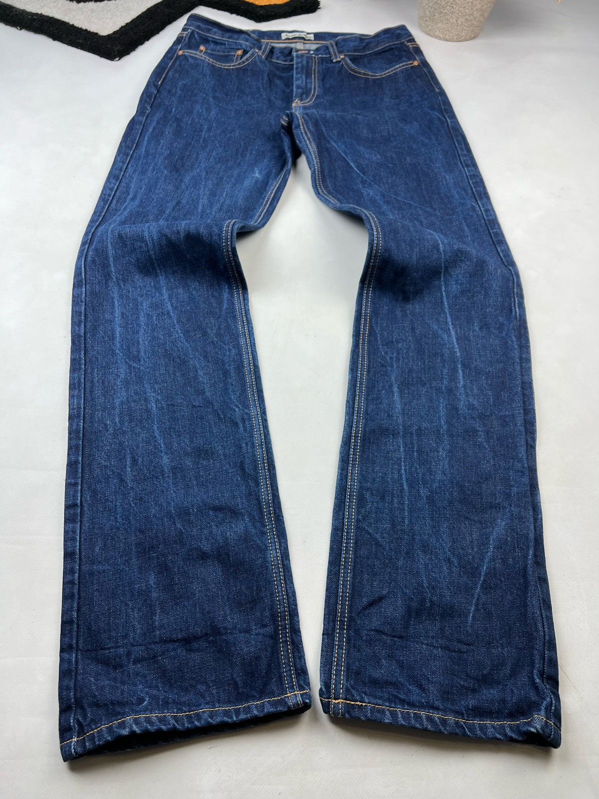 Acne Studios Acne Studios Mod alternative raw navy denim jeans Size US 31 - 8 Thumbnail