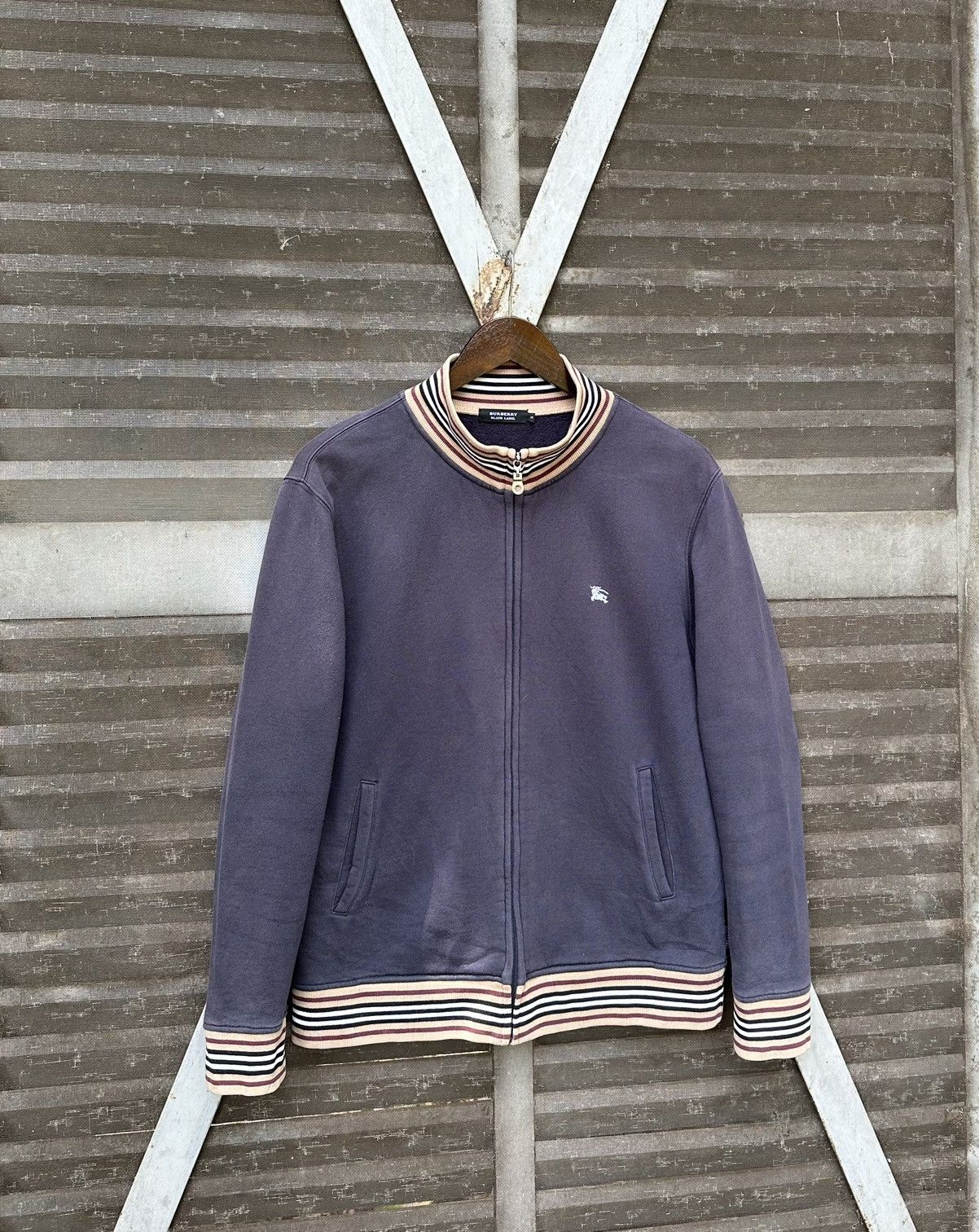 Burberry 👹Burberry Black Label Sun Faded Track Jacket Size US S / EU 44-46 / 1 - 2 Thumbnail
