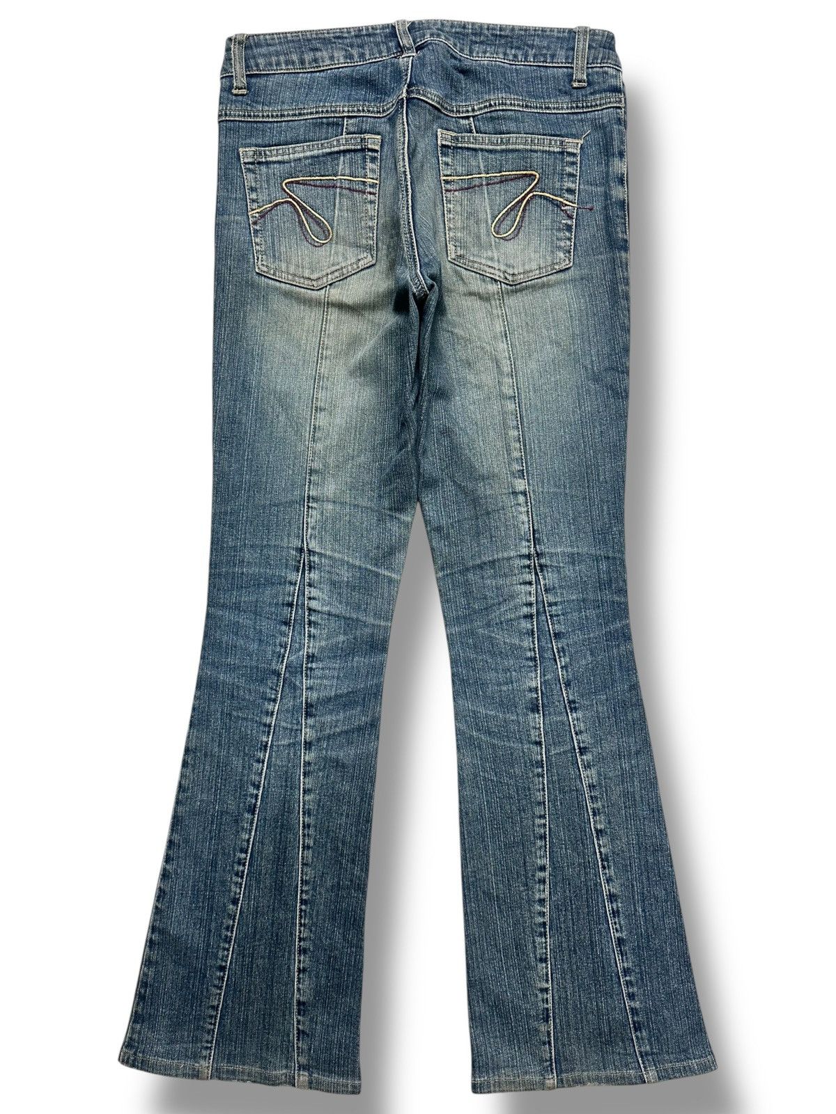 Japanese Brand Vintage Castanets Club Flared Jeans High Rise, Light Wash Size US 31 - 3 Thumbnail