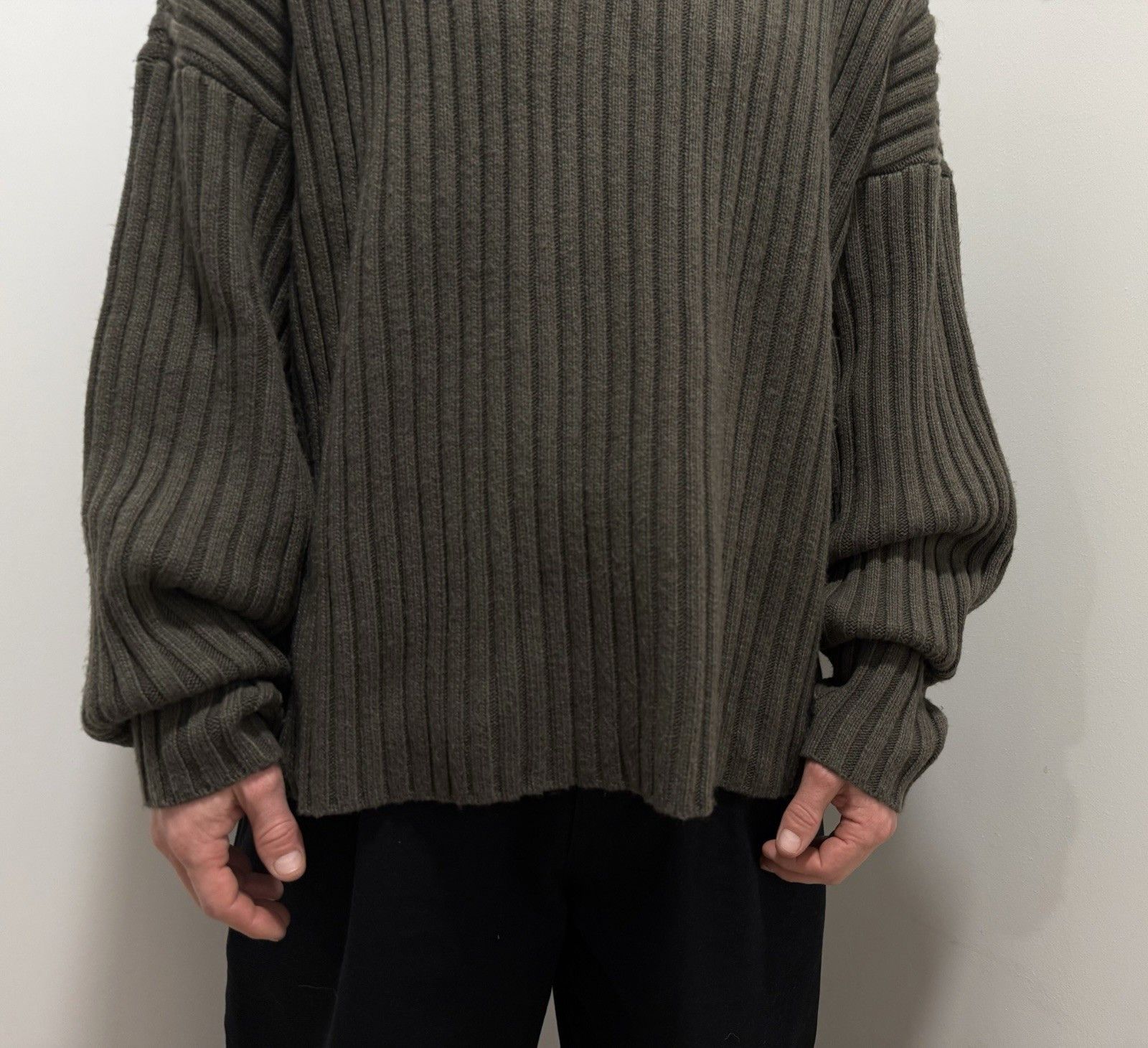 Fear of God Fear of God Essentials Ink Mens Sweater Oversized Ribbed Size US S / EU 44-46 / 1 - 6 Thumbnail