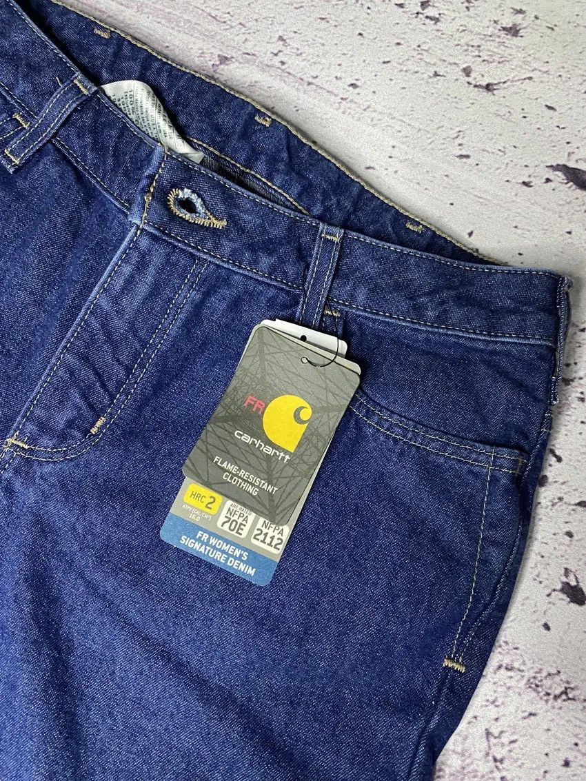 Carhartt Women’s Y2K Carhartt FR Thrashed Denim Carpenter Jeans Size 28" / US 6 / IT 42 - 7 Thumbnail