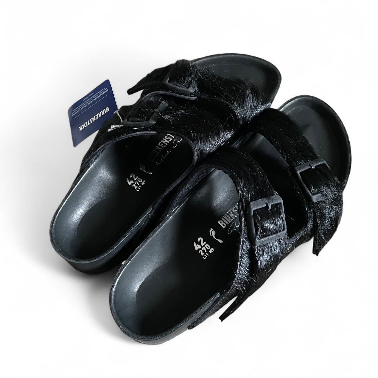 Birkenstock × Rick Owens Rick Owens X Birkenstocks Arizona Cow Fur Slides Size US 9 / EU 42 - 4 Thumbnail