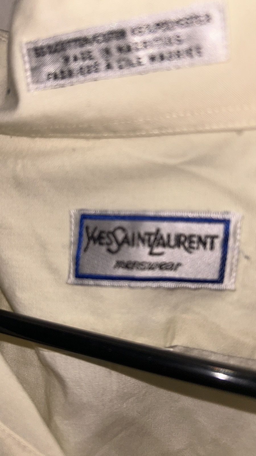 Yves Saint Laurent Yves Saint Laurent Dress Shirt Size US L / EU 52-54 / 3 - 2 Thumbnail