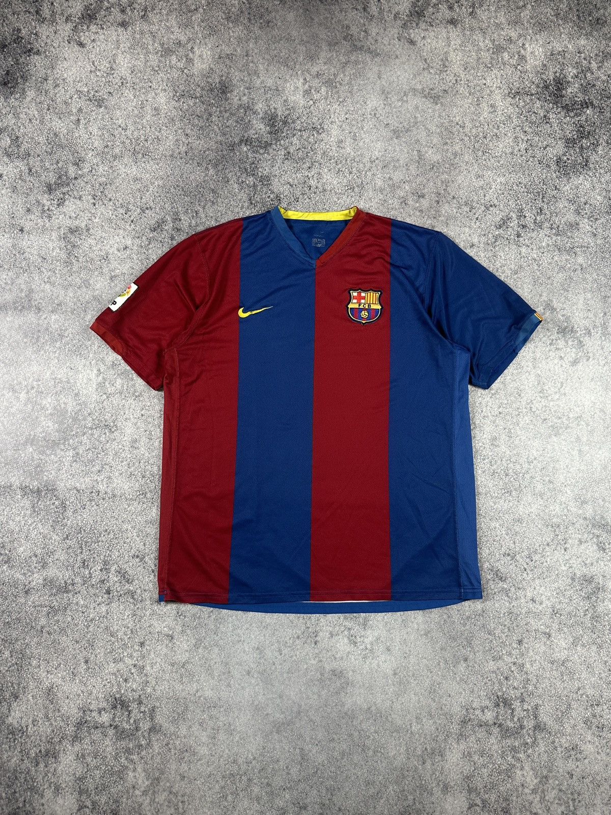 Y2K Vintage Nike Barcelona Soccer Jersey Blokecore Style VTg