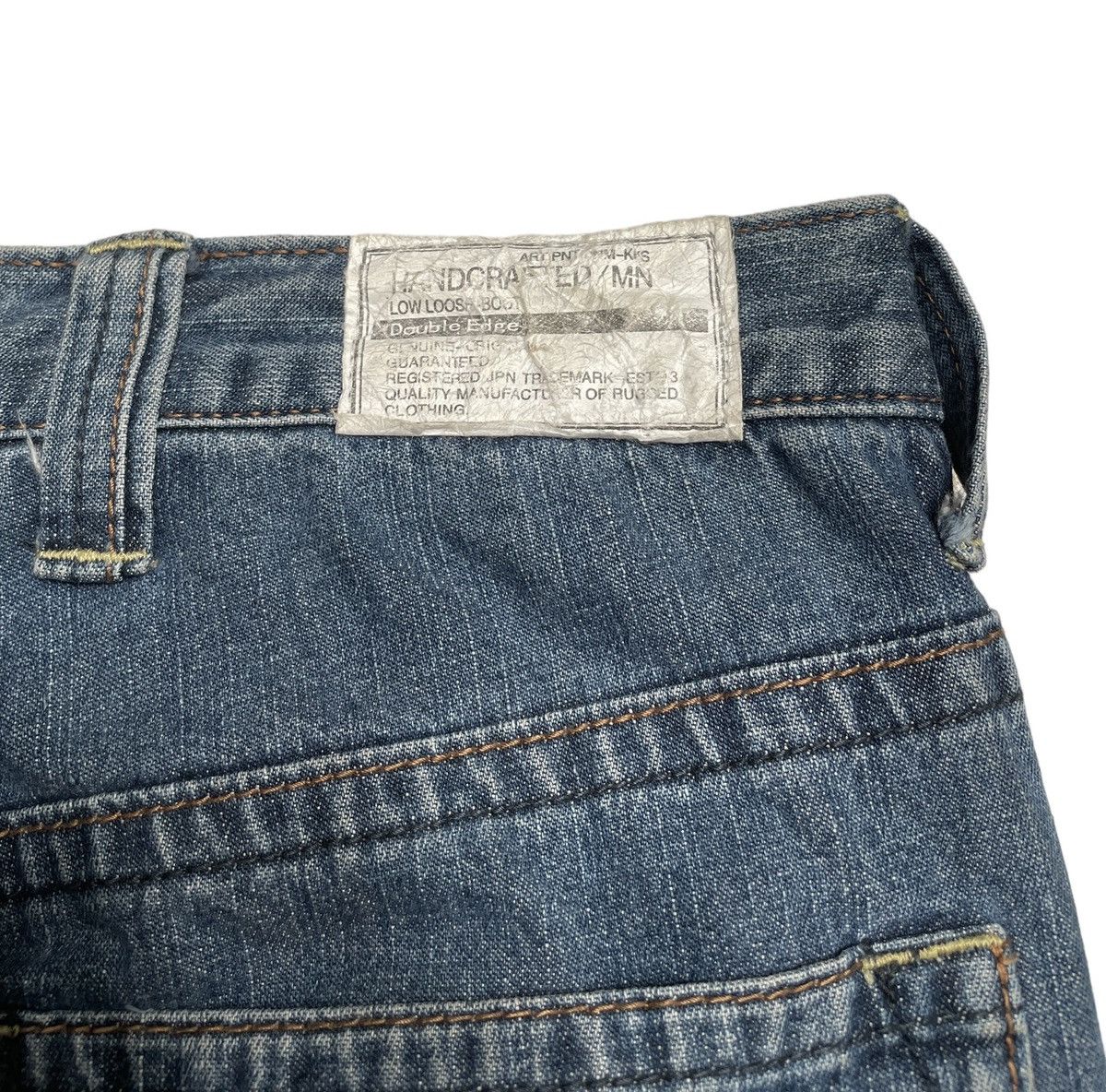 If Six Was Nine × Japanese Brand Rare Design Vintage Brand Double Edge Baggy Jeans 2000s Size US 28 / EU 44 - 12 Thumbnail