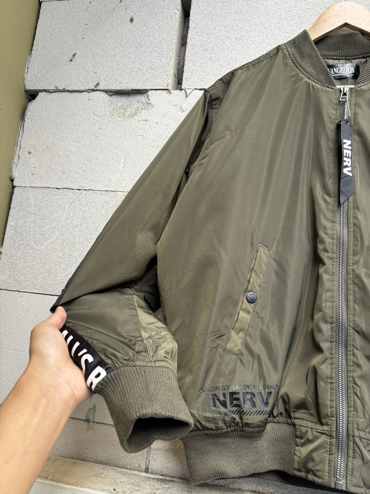 Anime Alpha Industries NERV Evangelion Bomber Jacket TOKYO ANIME Size US L / EU 52-54 / 3 - 5 Thumbnail