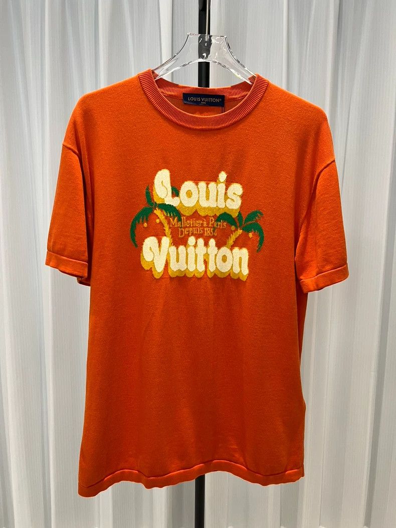 Louis Vuitton LOUIS VUITTON Coconut knit short sleeves 2501-Nextarrow Size US M / EU 48-50 / 2 - 1 Thumbnail