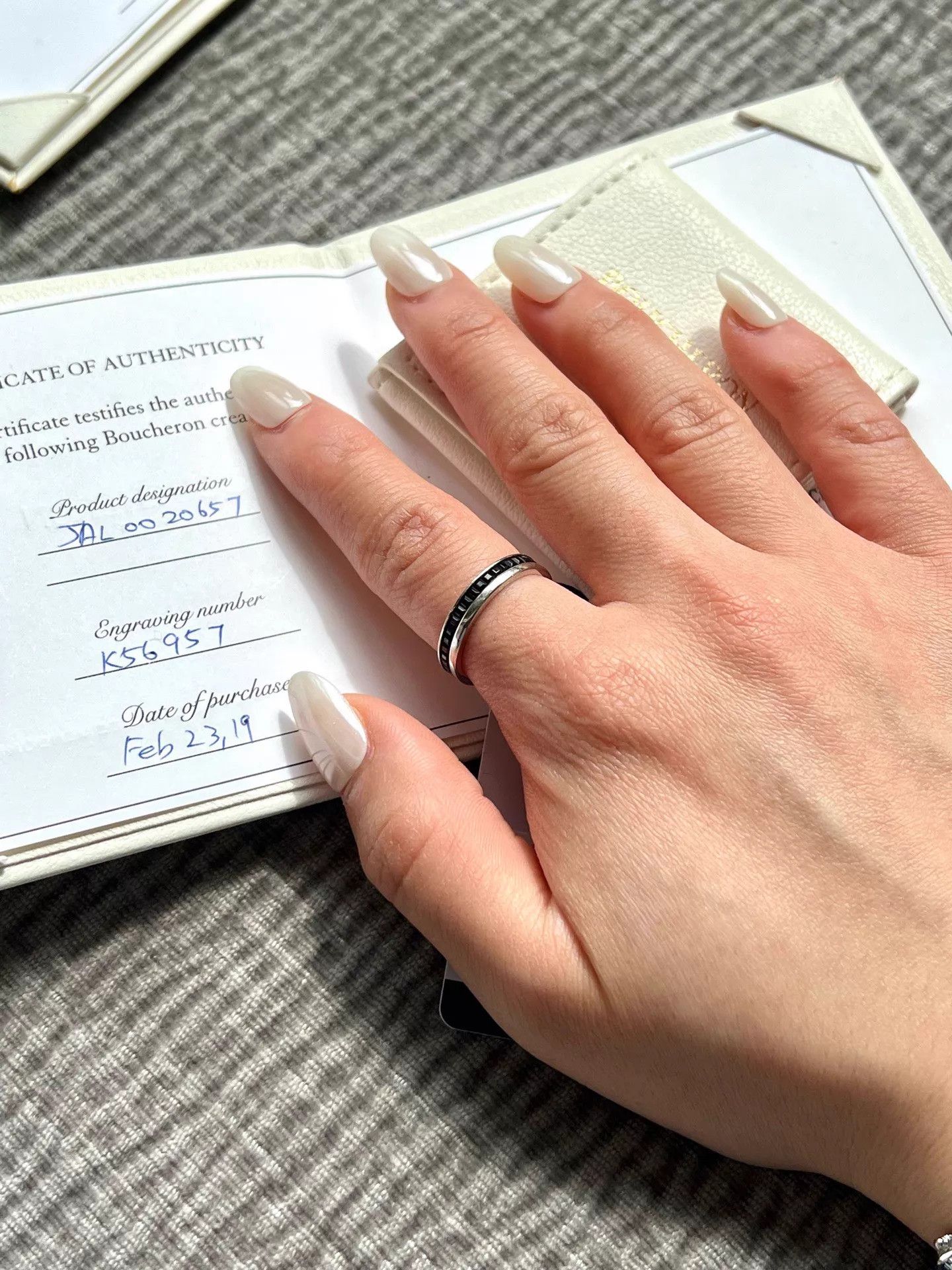 Other Boucheron 18k Black Ceramic Ring 57 2019 Card Size ONE SIZE - 1 Thumbnail