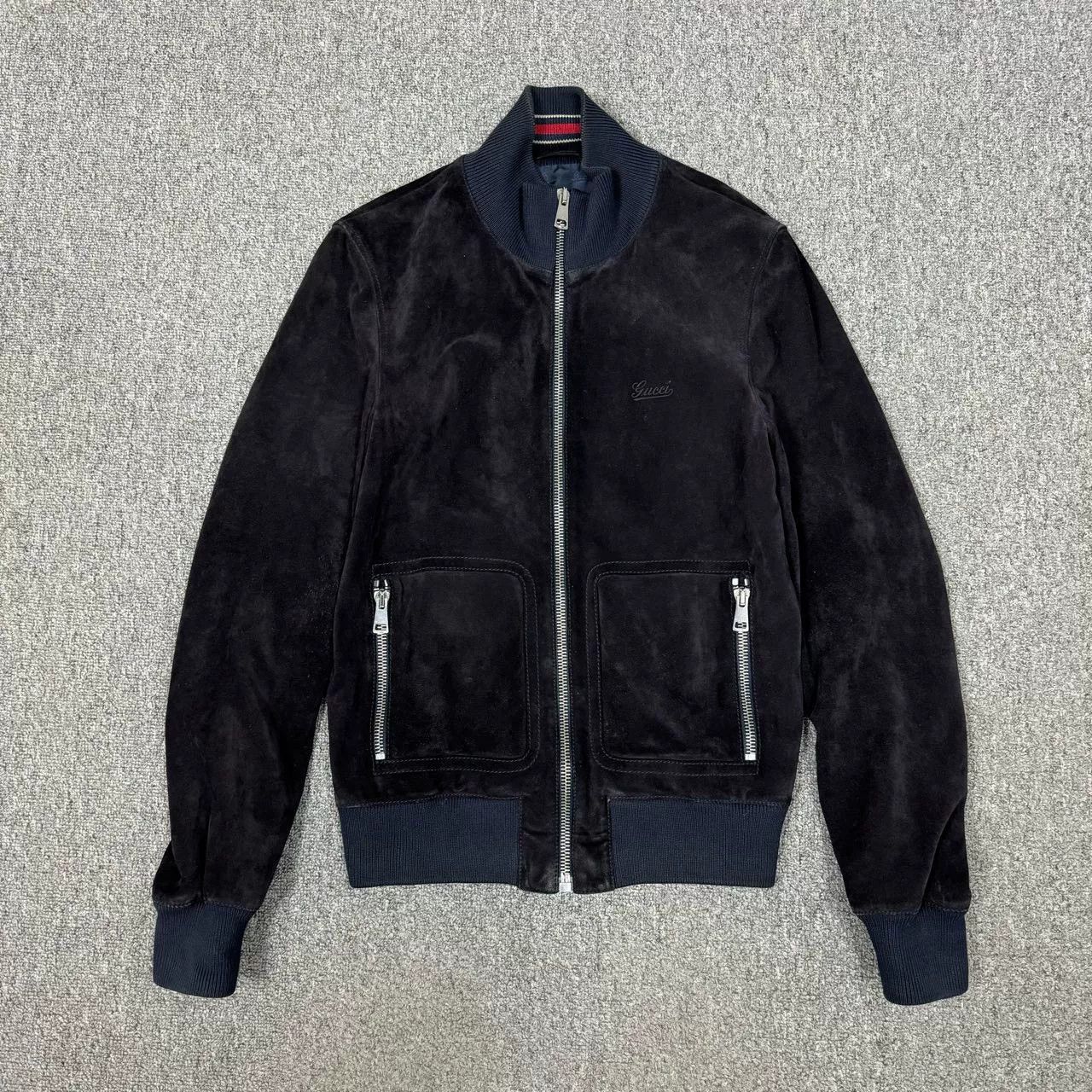 Gucci Gucci Suede Bomber Jacket Size US S / EU 44-46 / 1 - 1 Thumbnail