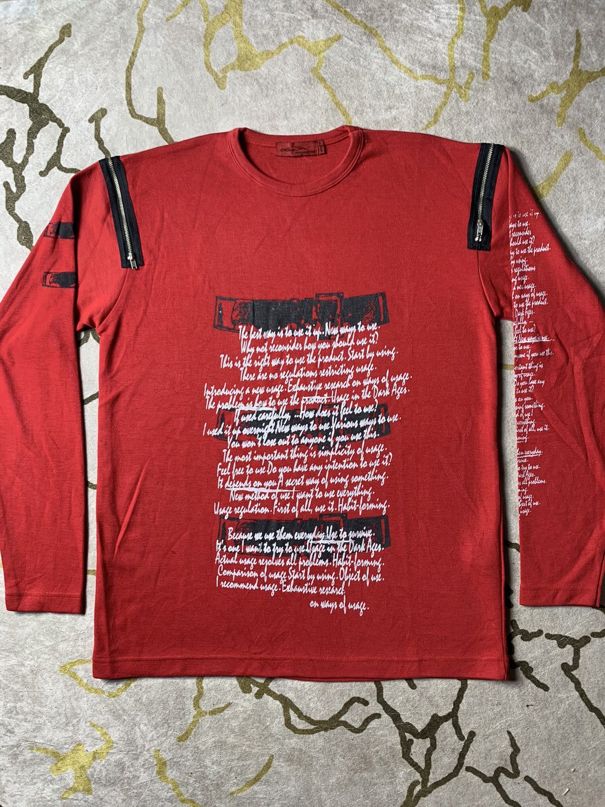 Beauty Beast × Japanese Brand × Vintage Japanese Sketch writing longsleeve Size US M / EU 48-50 / 2 - 1 Thumbnail