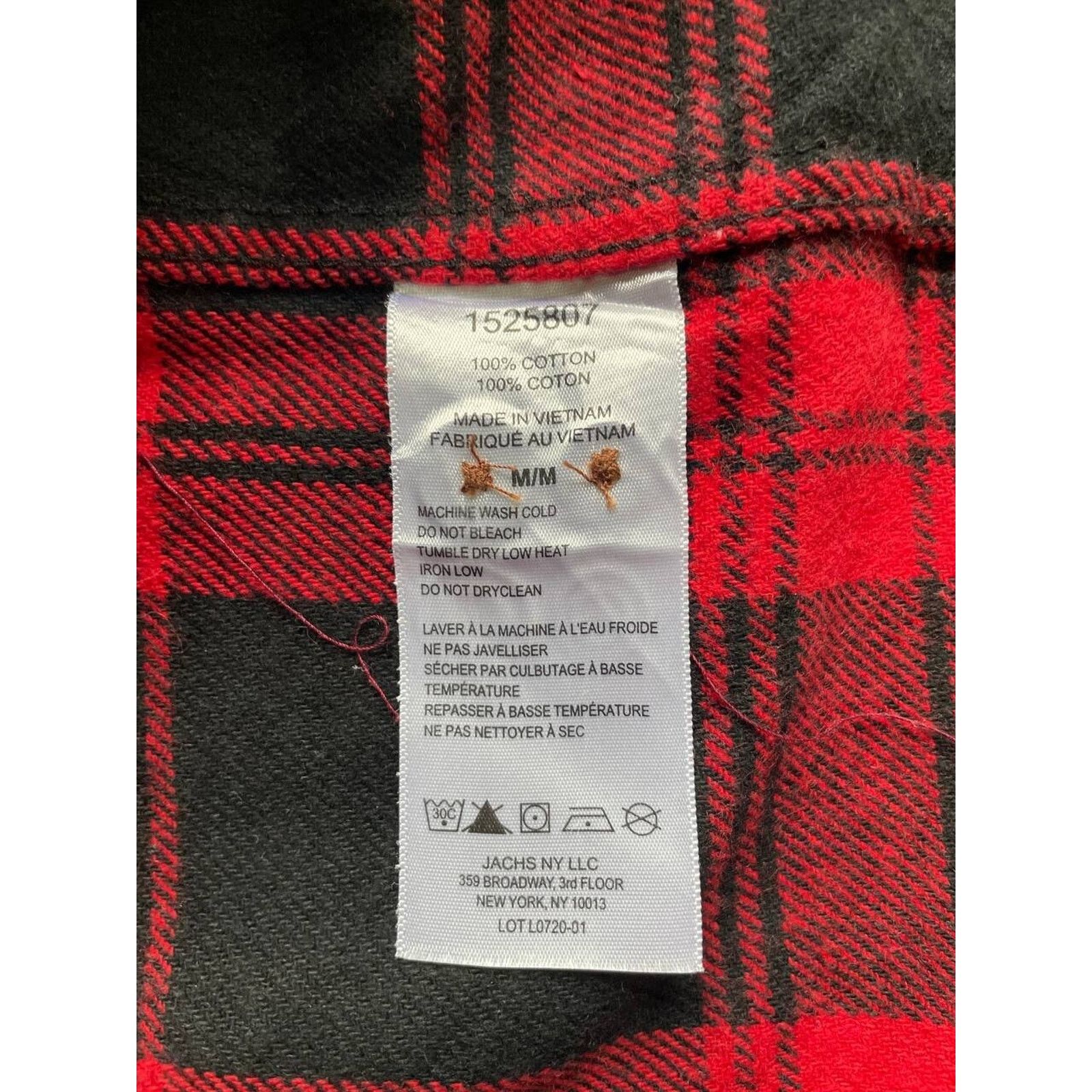 JACHS NY Vintage JACHS New York Black Plaid Flannel Shirt M Casual Size US M / EU 48-50 / 2 - 8 Thumbnail