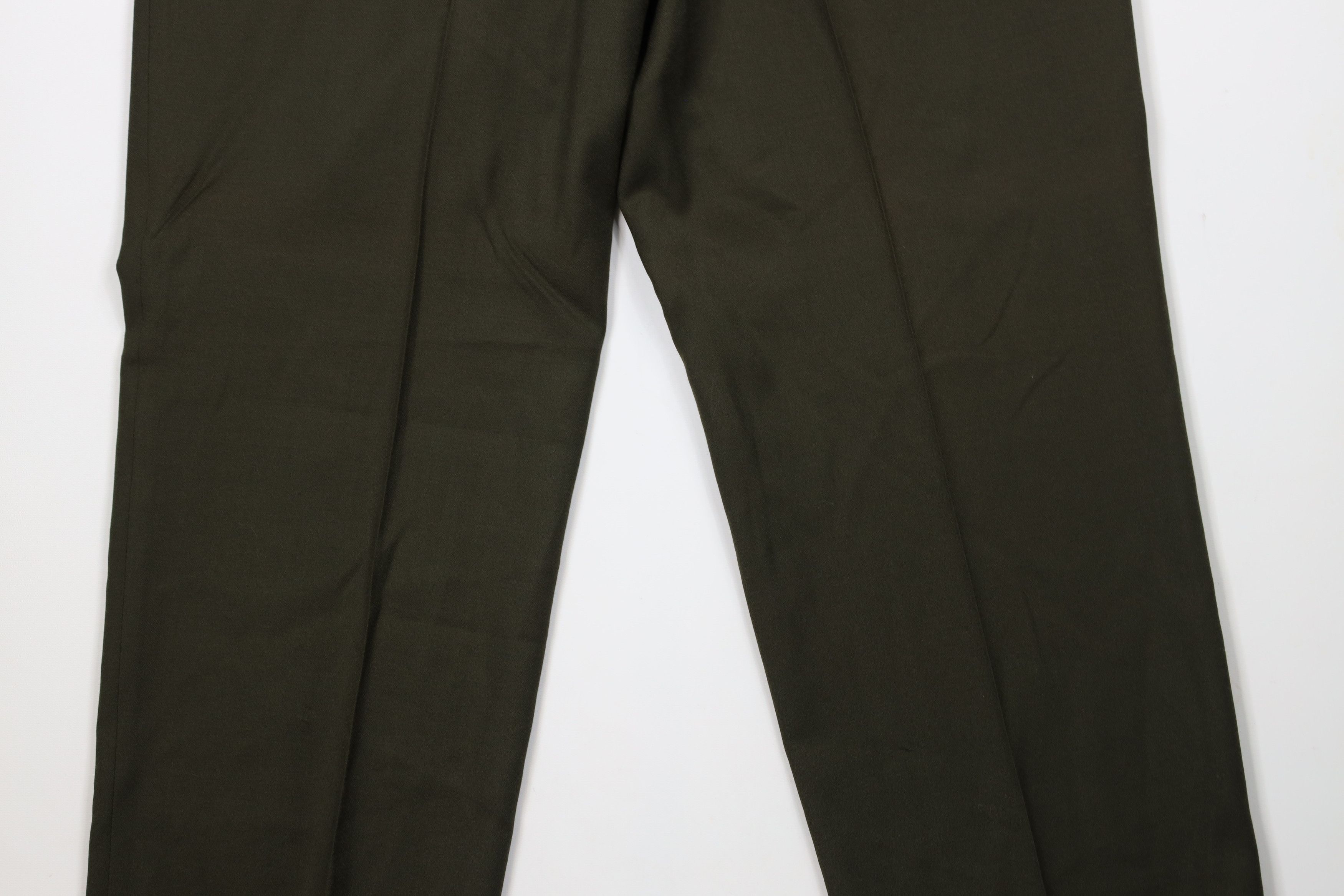 Vintage Vintage 90s Streetwear Wool Wide Leg Chino Pants Green Size US 36 / EU 52 - 11 Thumbnail