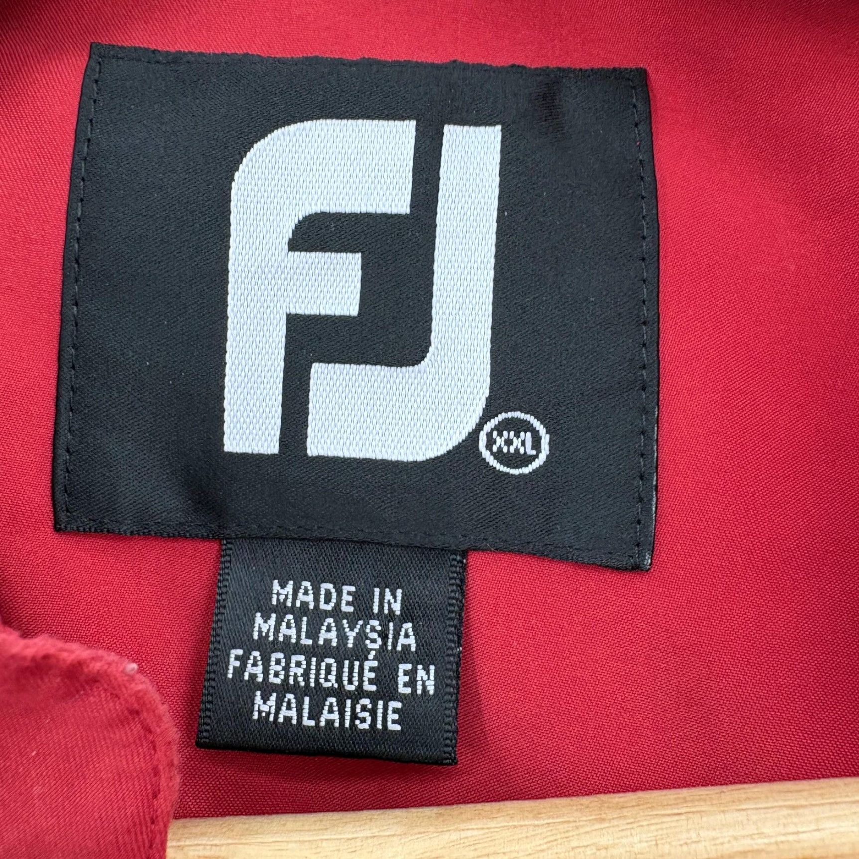 Footjoy FootJoy Jacket Mens 2XL Red Pullover Windbreaker Golf "The Broadmoor" Travel Size US XXL / EU 58 / 5 - 4 Thumbnail