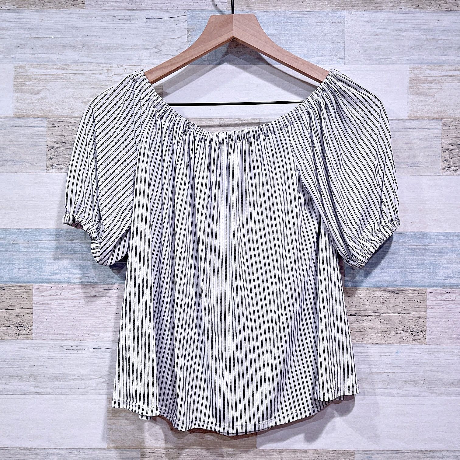 Loft LOFT Zig Zag Striped Off The Shoulder Top Womens XSP Size XS / US 0-2 / IT 36-38 - 3 Thumbnail