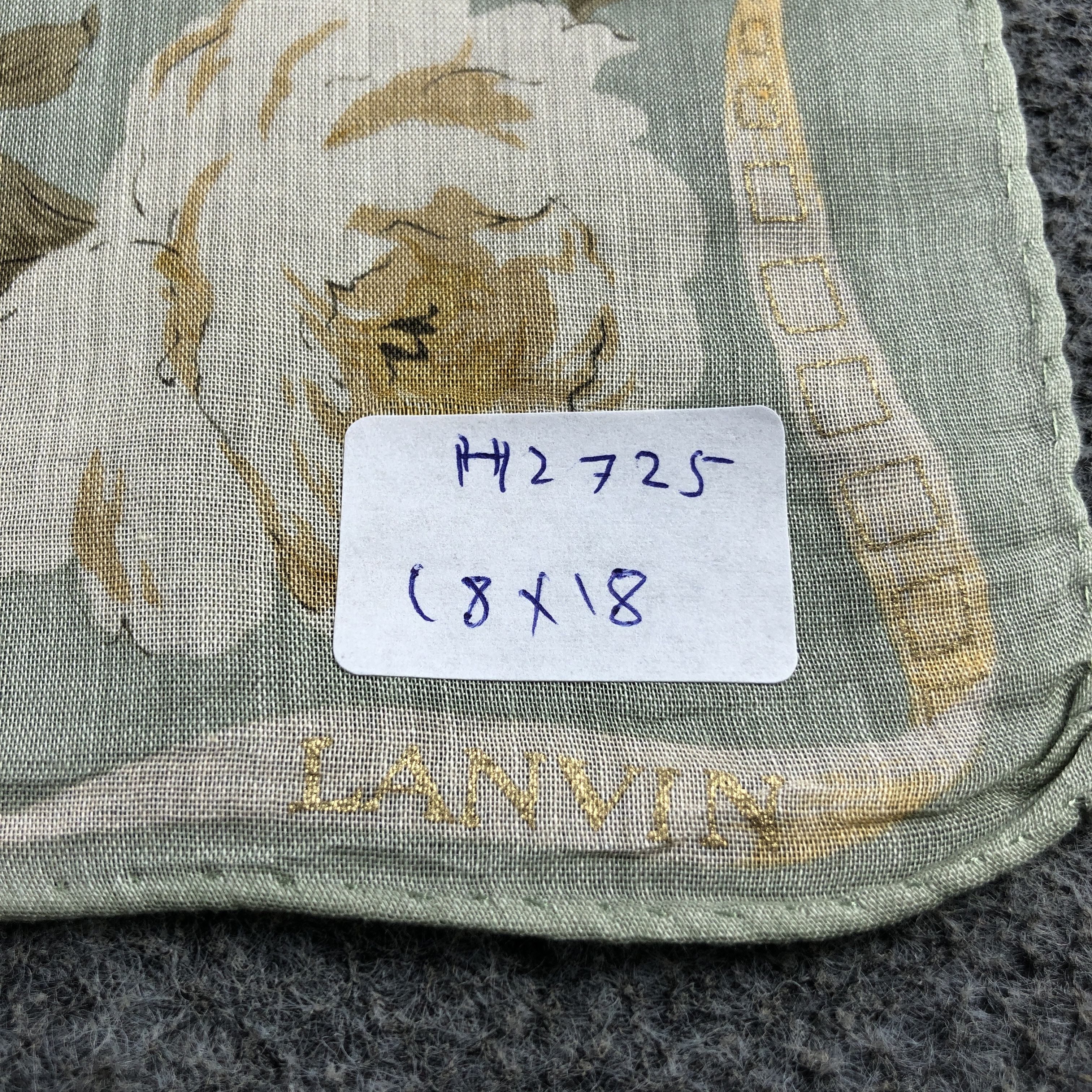Lanvin × Vintage Lanvin Handkerchief Neckerchief Bandana H2725 Size ONE SIZE - 6 Thumbnail