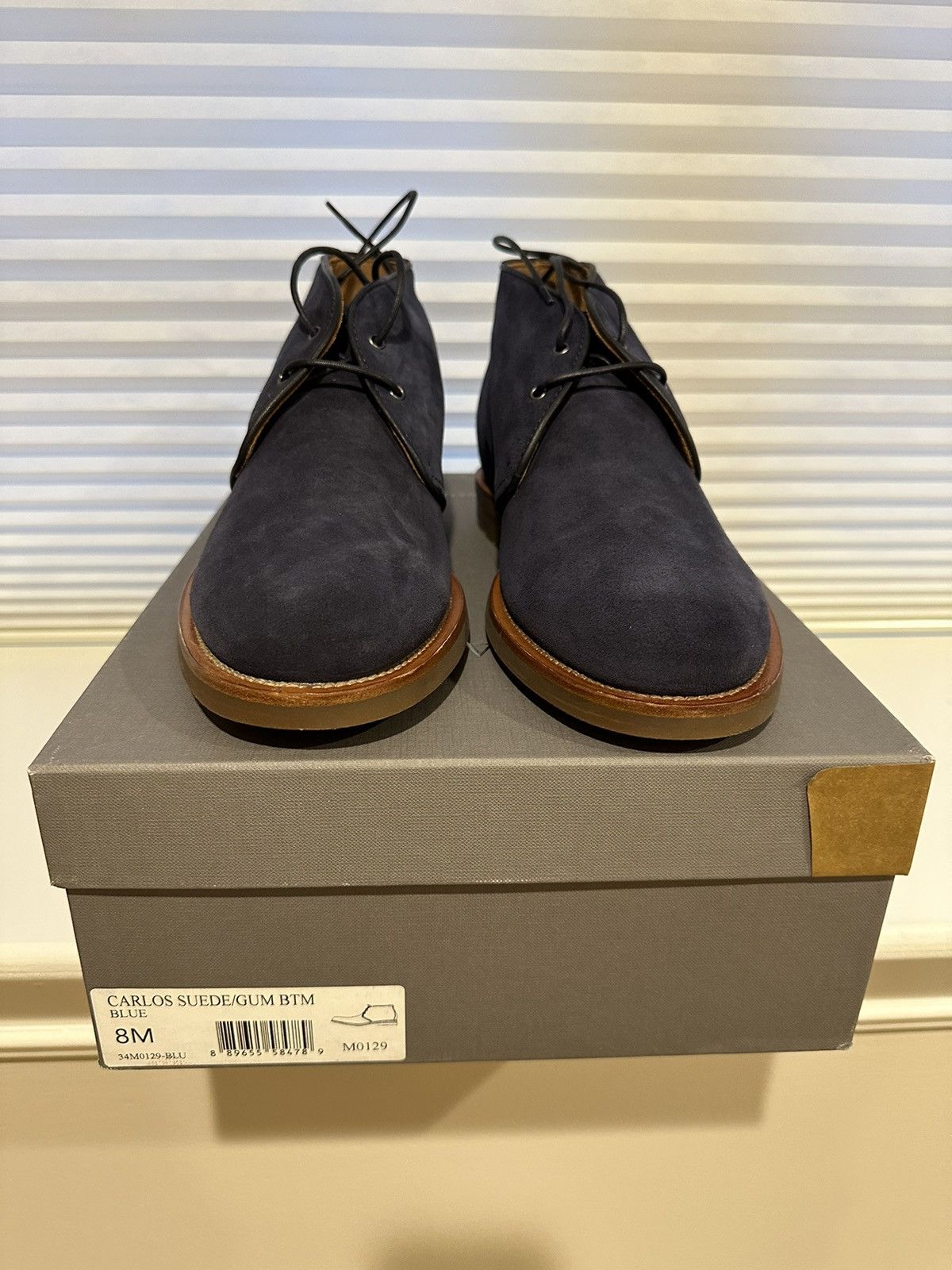 Aquatalia Aquatalia Carlos Navy Suede Chukka Boots Grailed