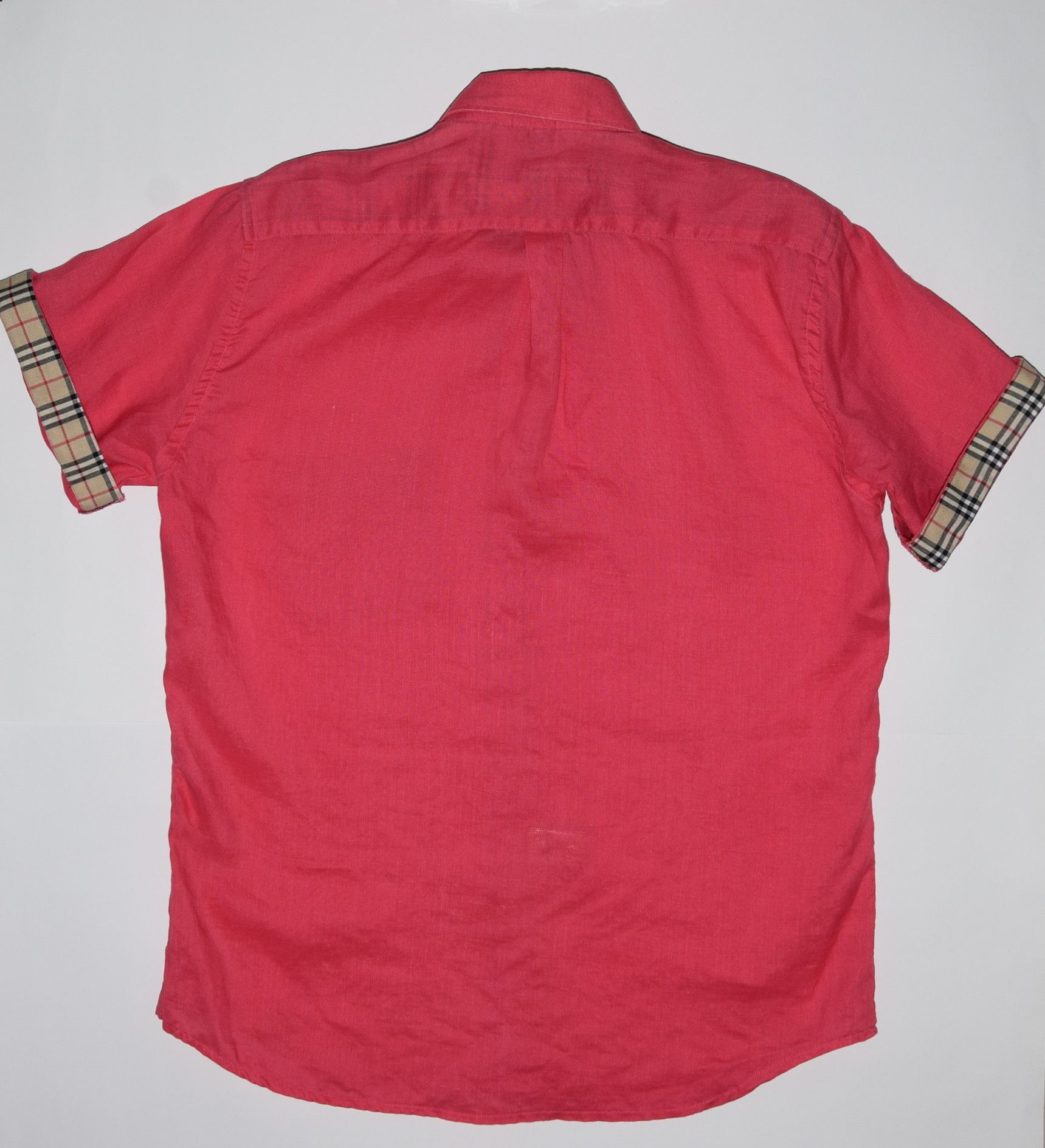 Burberry VINTAGE BURBERRY LINEN SHIRT NOVA CHECK TRIM LOGO ACTUAL L Size US L / EU 52-54 / 3 - 7 Thumbnail