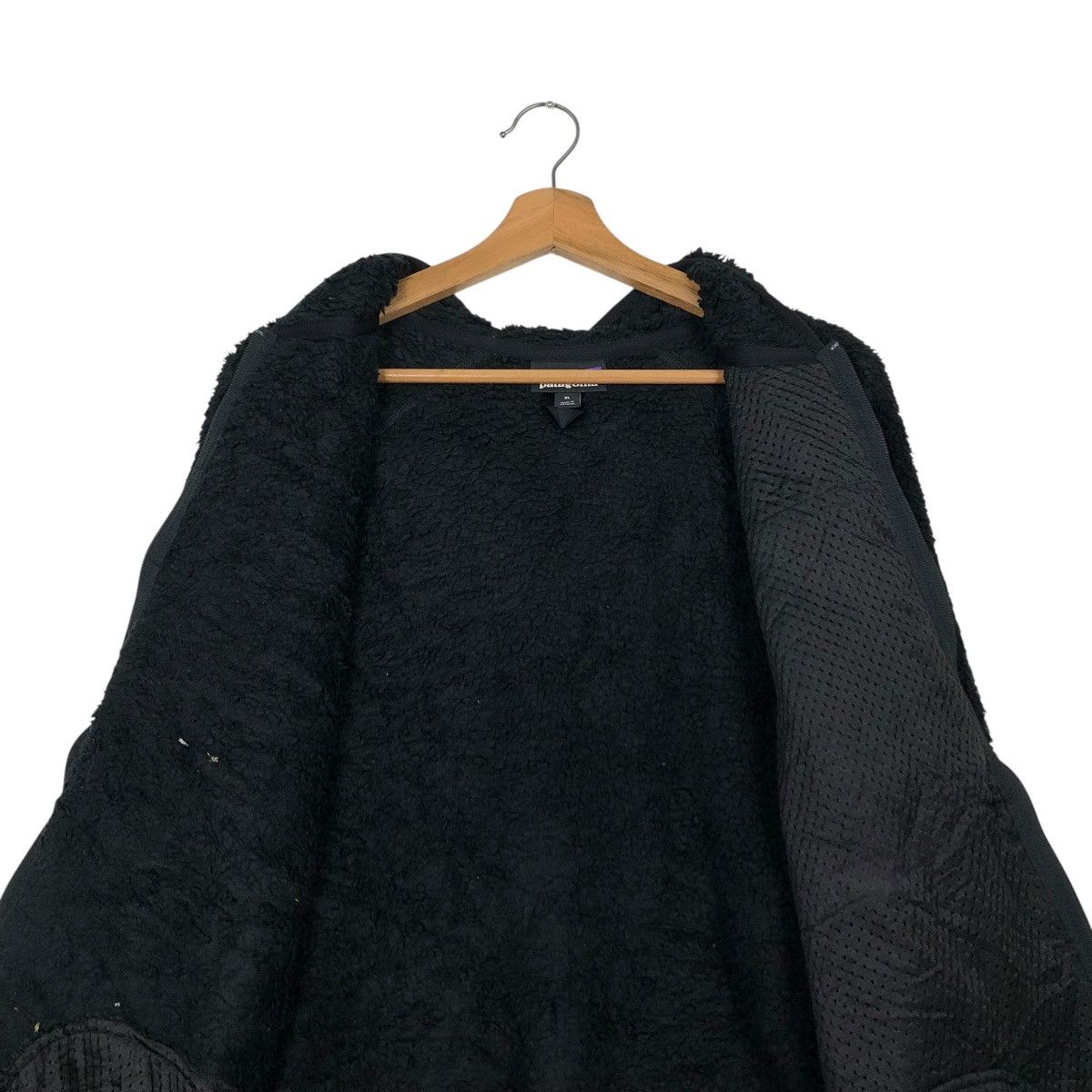 Patagonia 🔥RICH BLACK VINTAGE FLEECE JACKET PATAGONIA DIP PILE Size US XL / EU 56 / 4 - 17 Thumbnail