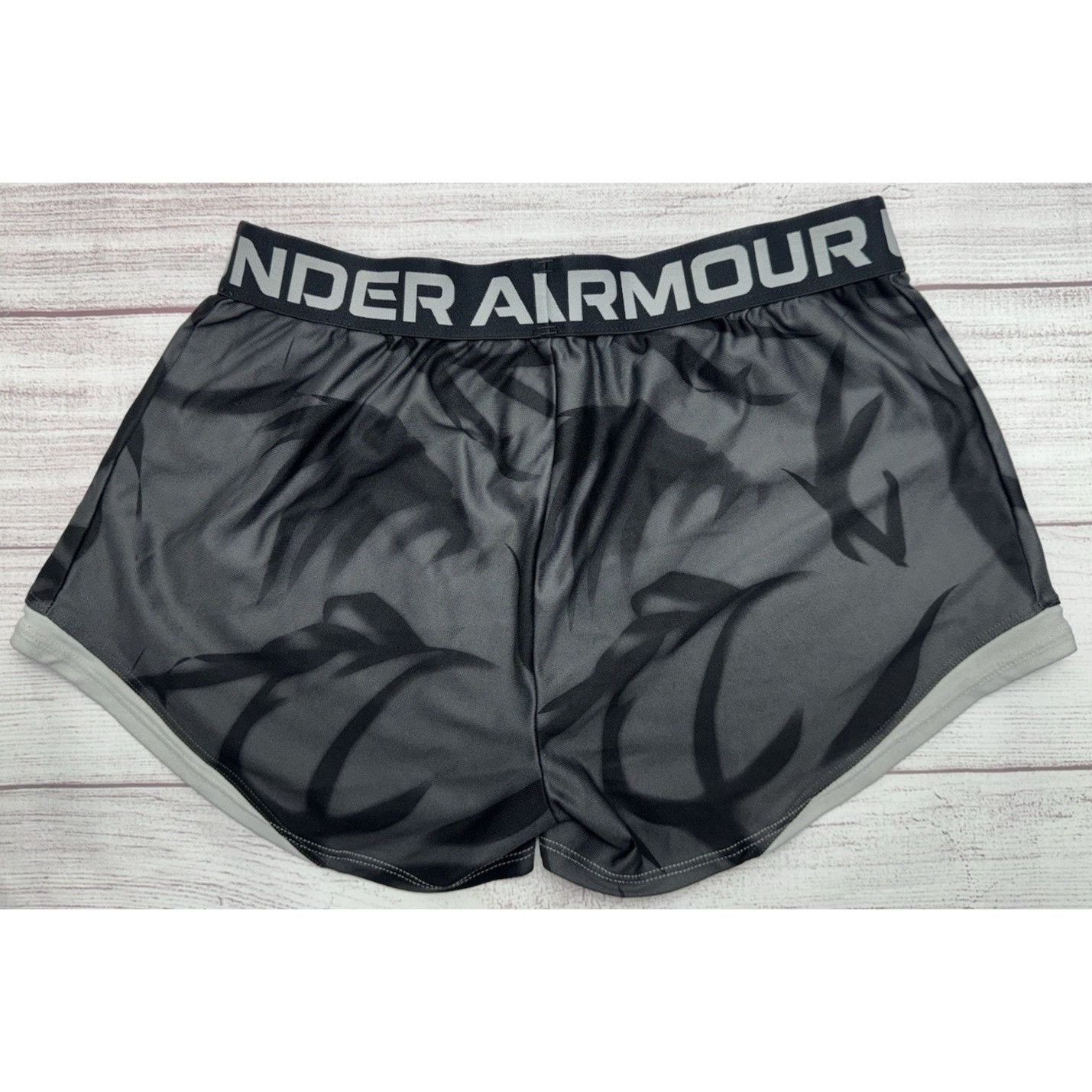 Under Armour UNDER ARMOUR Girl's Youth Large (L) Shorts Black & Gray Prin Size 34" / US 12 / IT 48 - 5 Thumbnail