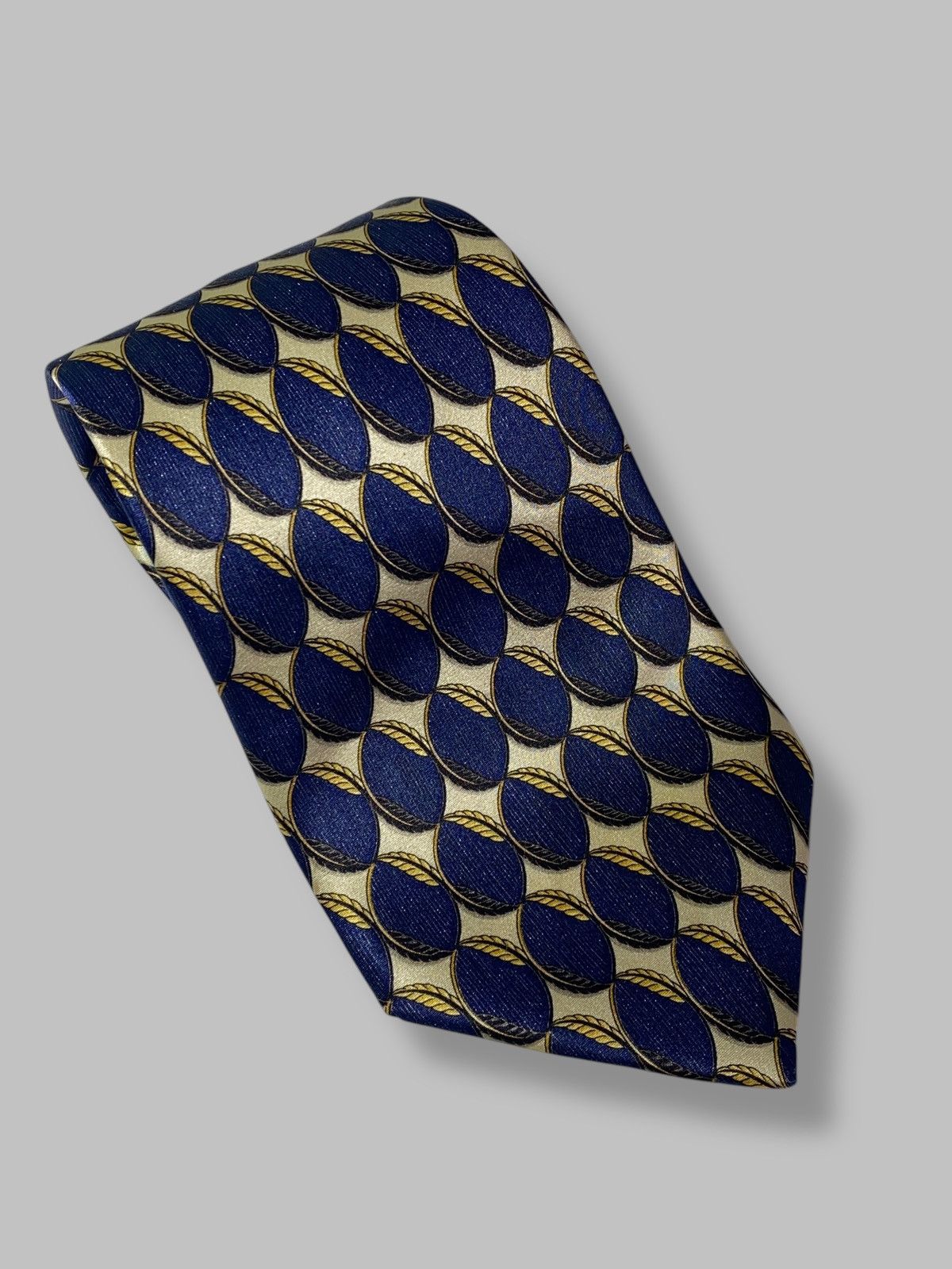 Lanvin Vintage Lanvin Silk Tie All Over Print Made in France Size ONE SIZE - 5 Thumbnail