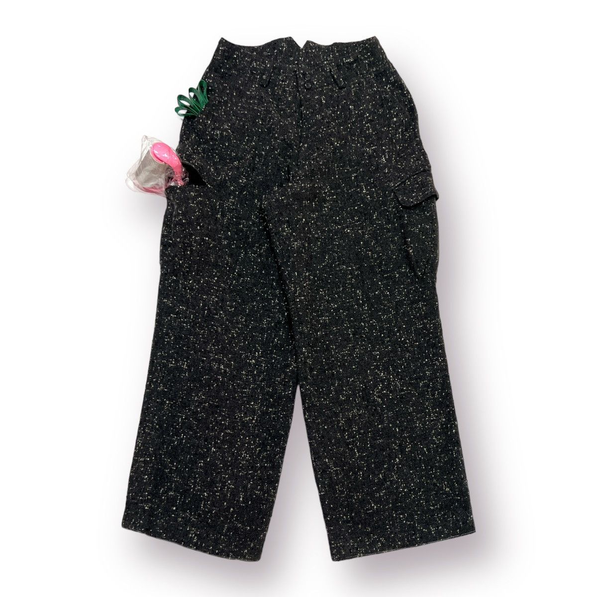 Japanese Brand 🔥TRICK OR TREAT TWEED MULTIPOCKET PANTS ISSEY MIYAKE STYLE Size US 29 - 4 Thumbnail