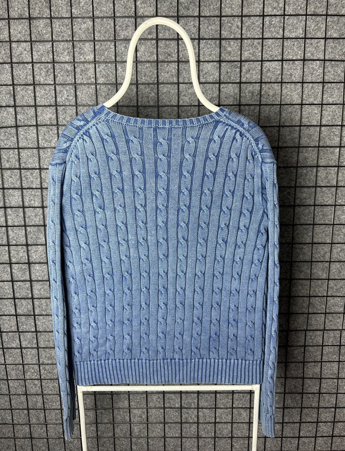 Ralph Lauren Polo Ralph Lauren Washed Cable Knit Cotton Sweater Size XL Size XL / US 12-14 / IT 48-50 - 4 Thumbnail