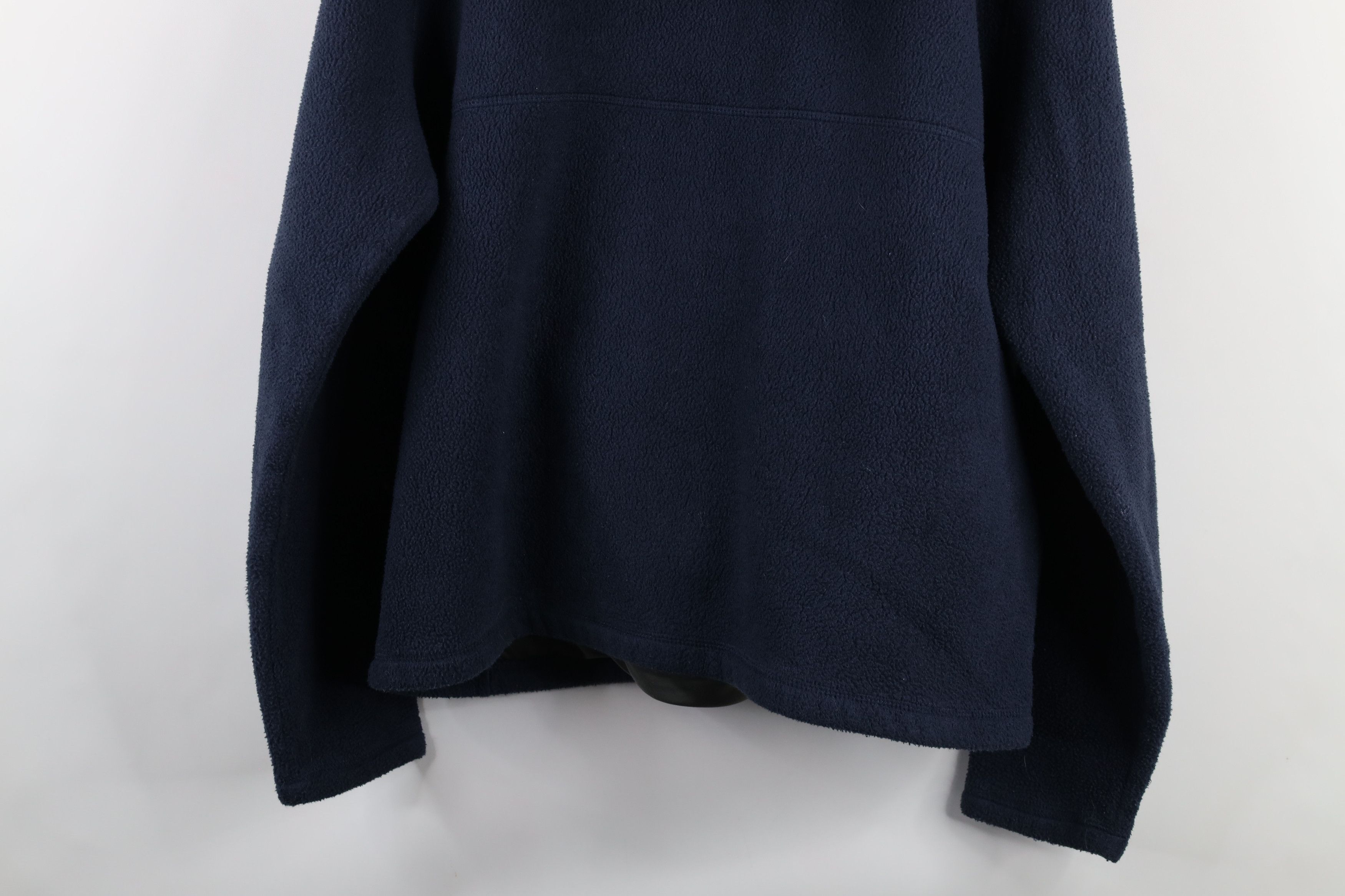 L.L. Bean × Vintage Vintage LL Bean Spell Out Half Zip Fleece Hoodie Blue Size US L / EU 52-54 / 3 - 10 Thumbnail