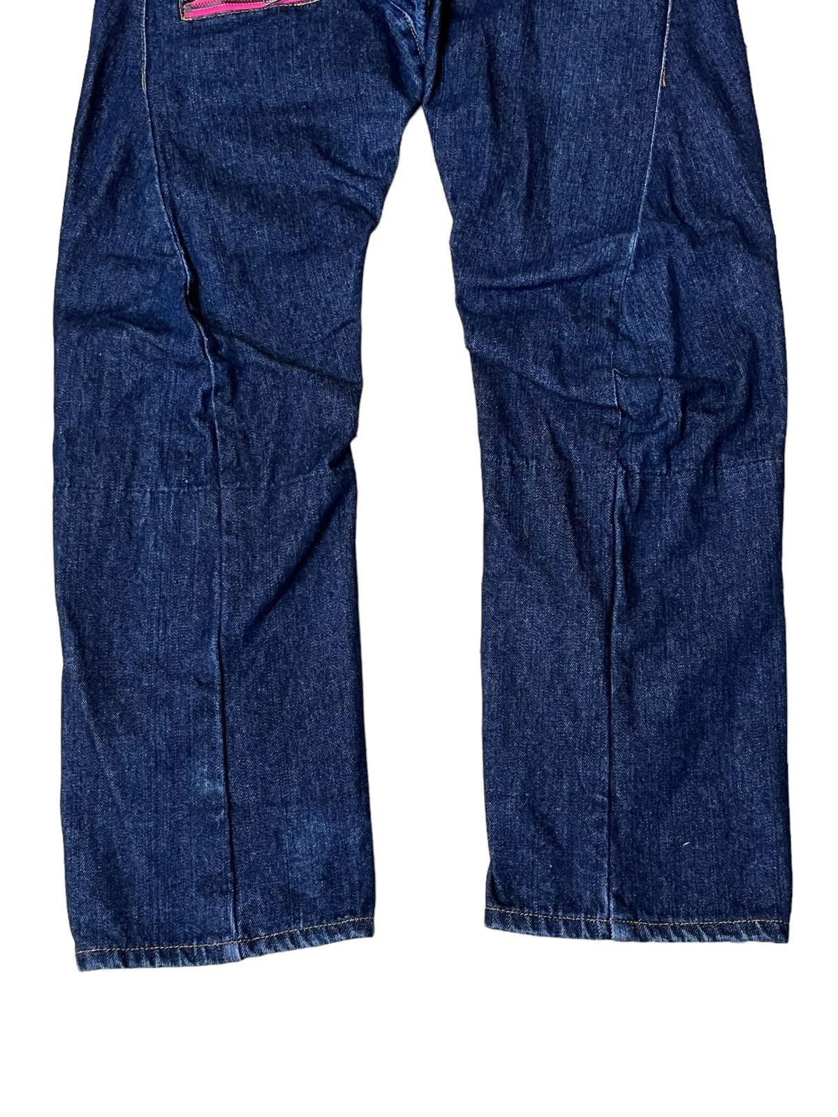 Japanese Brand ARCHIVE JAPANESE “UP START BREATHMINT” DOUBLE WAIST JEANS Size US 32 / EU 48 - 4 Thumbnail