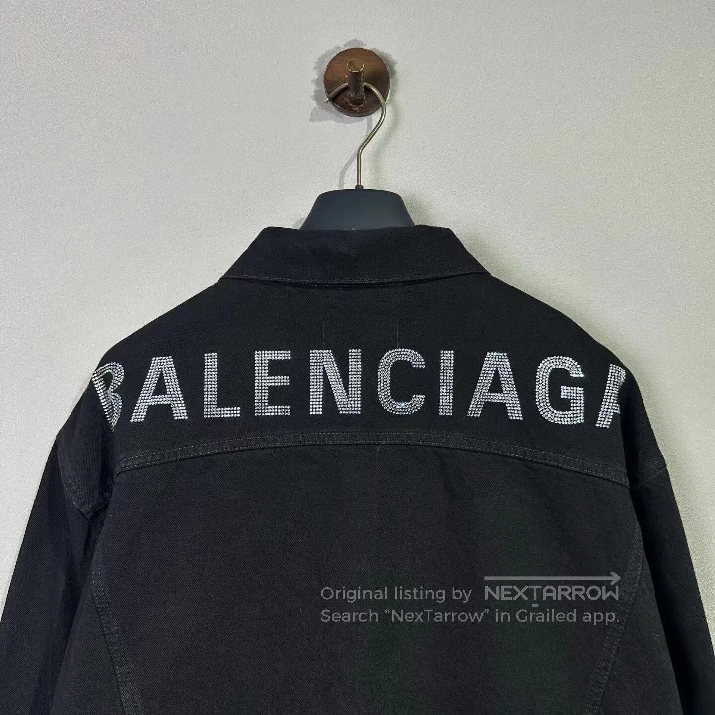Balenciaga balenciaga rhinestone denim jacket size 36. Size US S / EU 44-46 / 1 - 2 Thumbnail