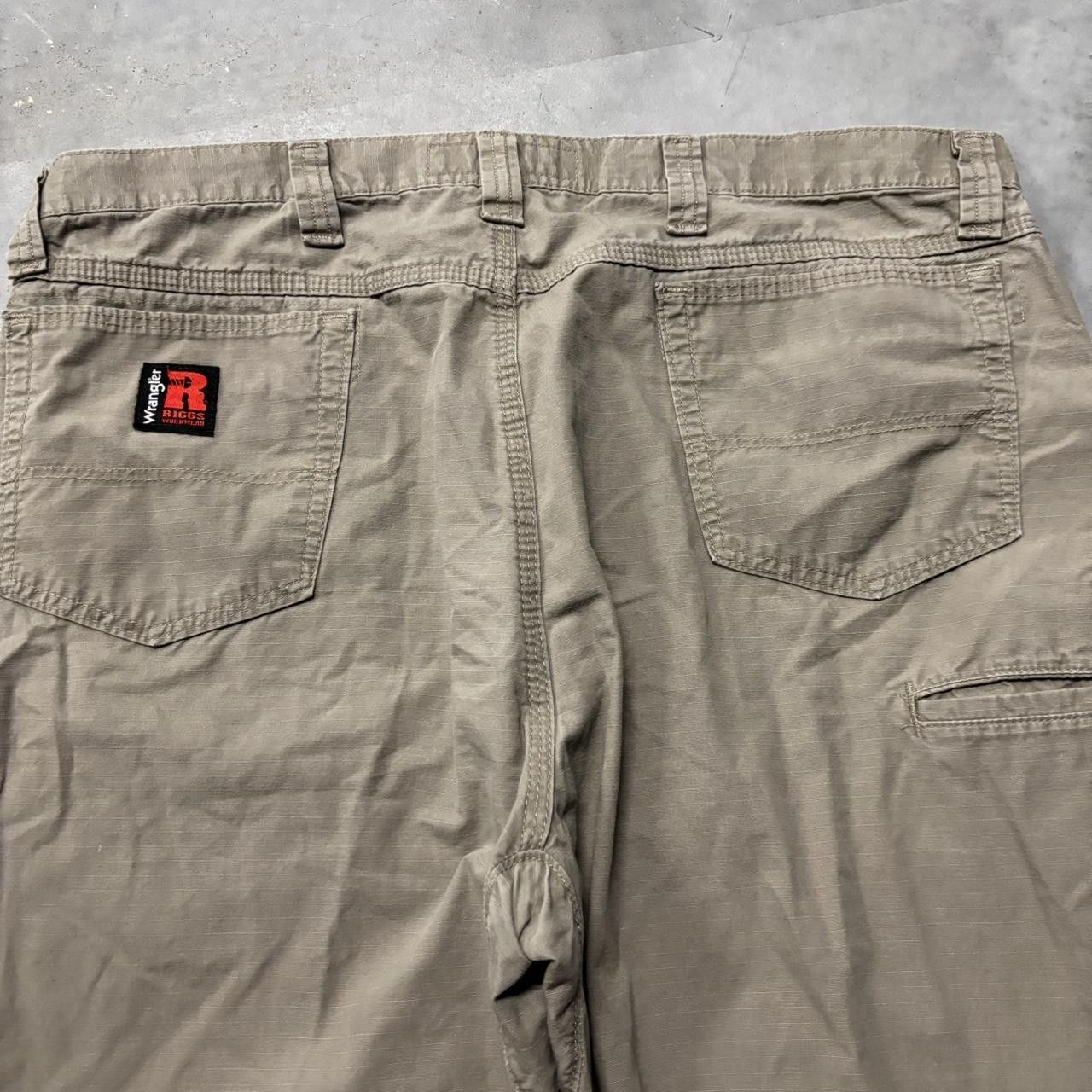 Japanese Brand × Vintage Crazy Vintage Y2K/2000s Baggy Khaki Tan Skater Workwear Pants! Size US 40 / EU 56 - 7 Thumbnail