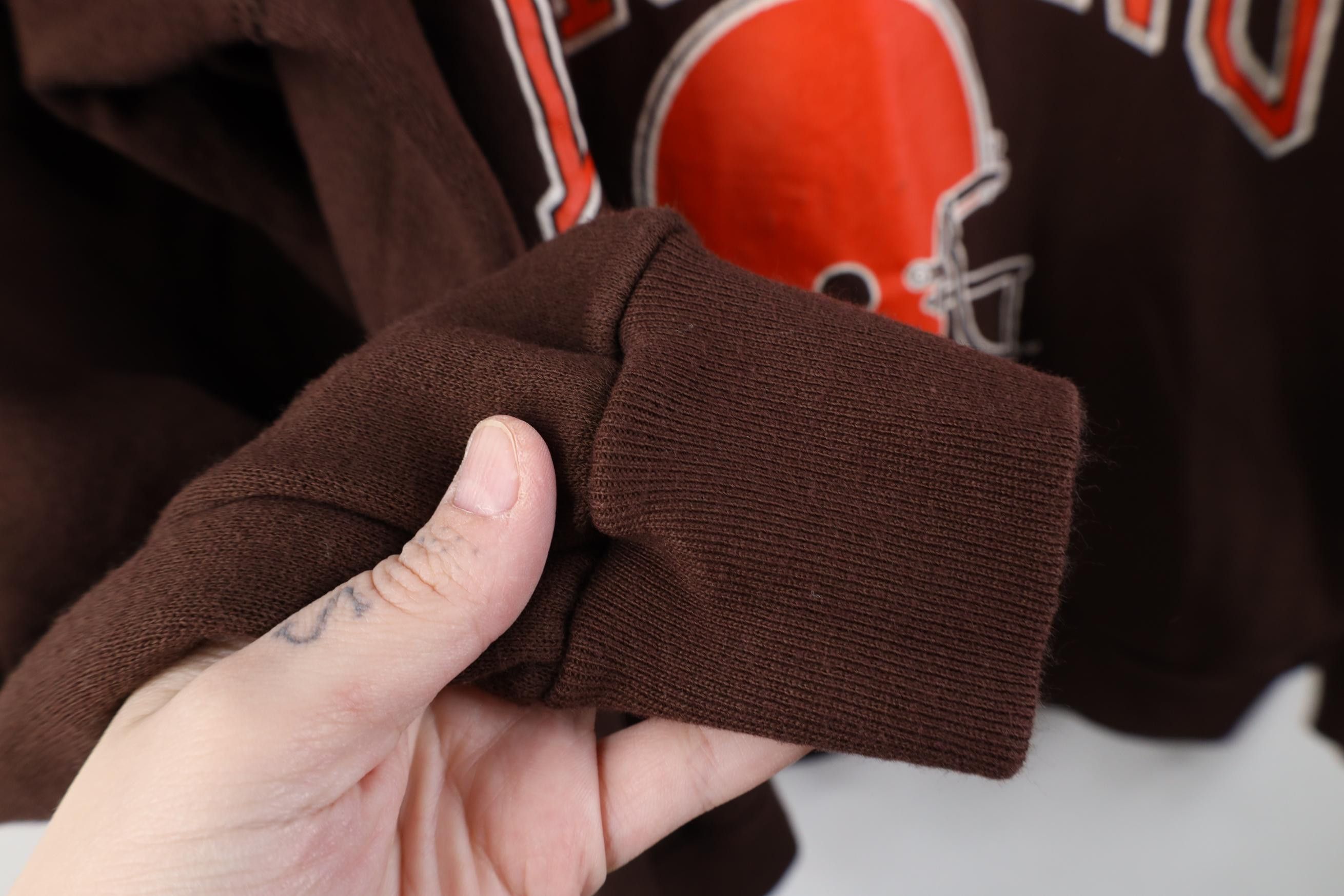 Vintage Vintage 80s Cleveland Browns Football Sweatshirt Brown USA Size US XL / EU 56 / 4 - 10 Thumbnail