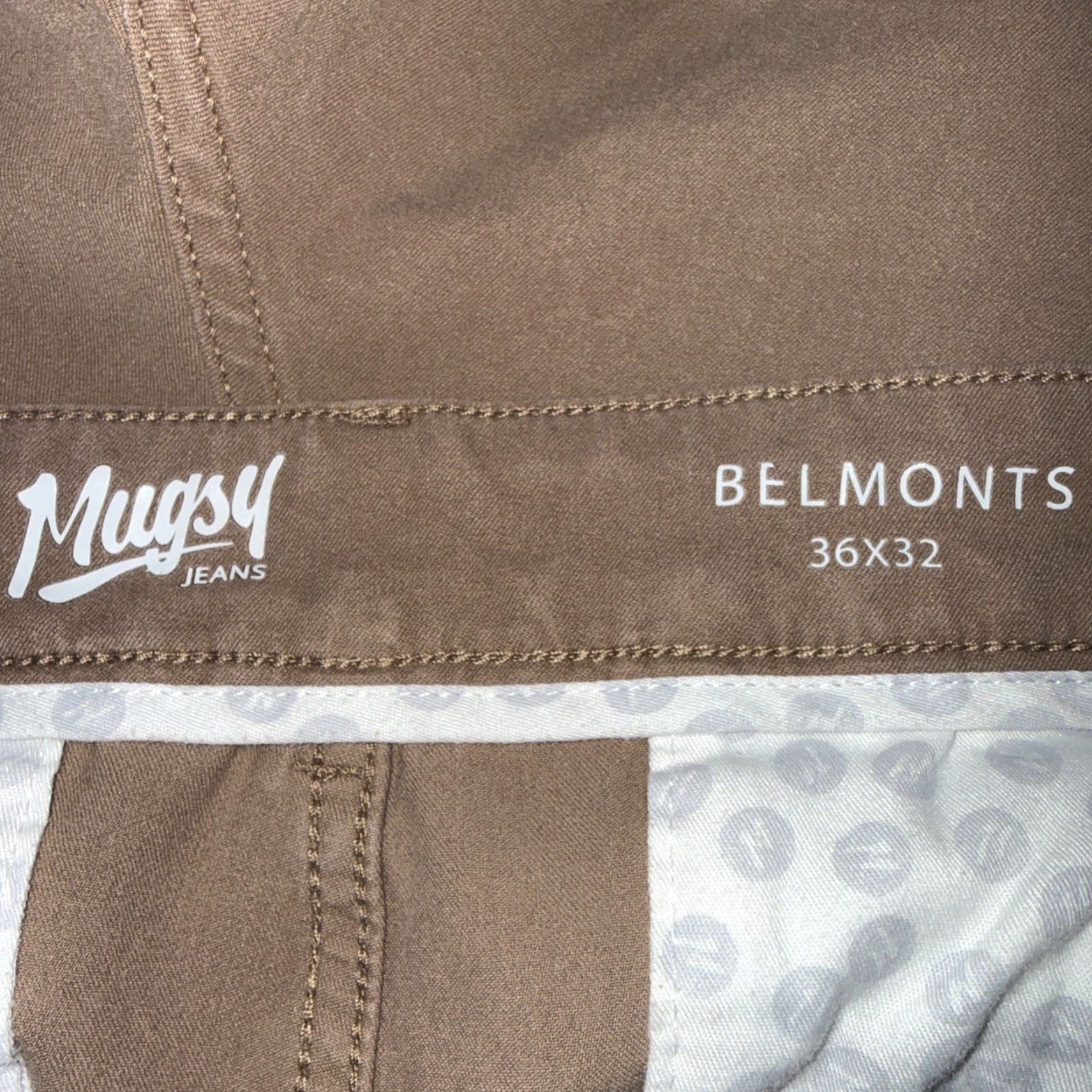 Vintage Mugsy Jeans Belmonts Brown Jeans Mens 36x32 Straight Brown Mens Size US 36 / EU 52 - 5 Thumbnail