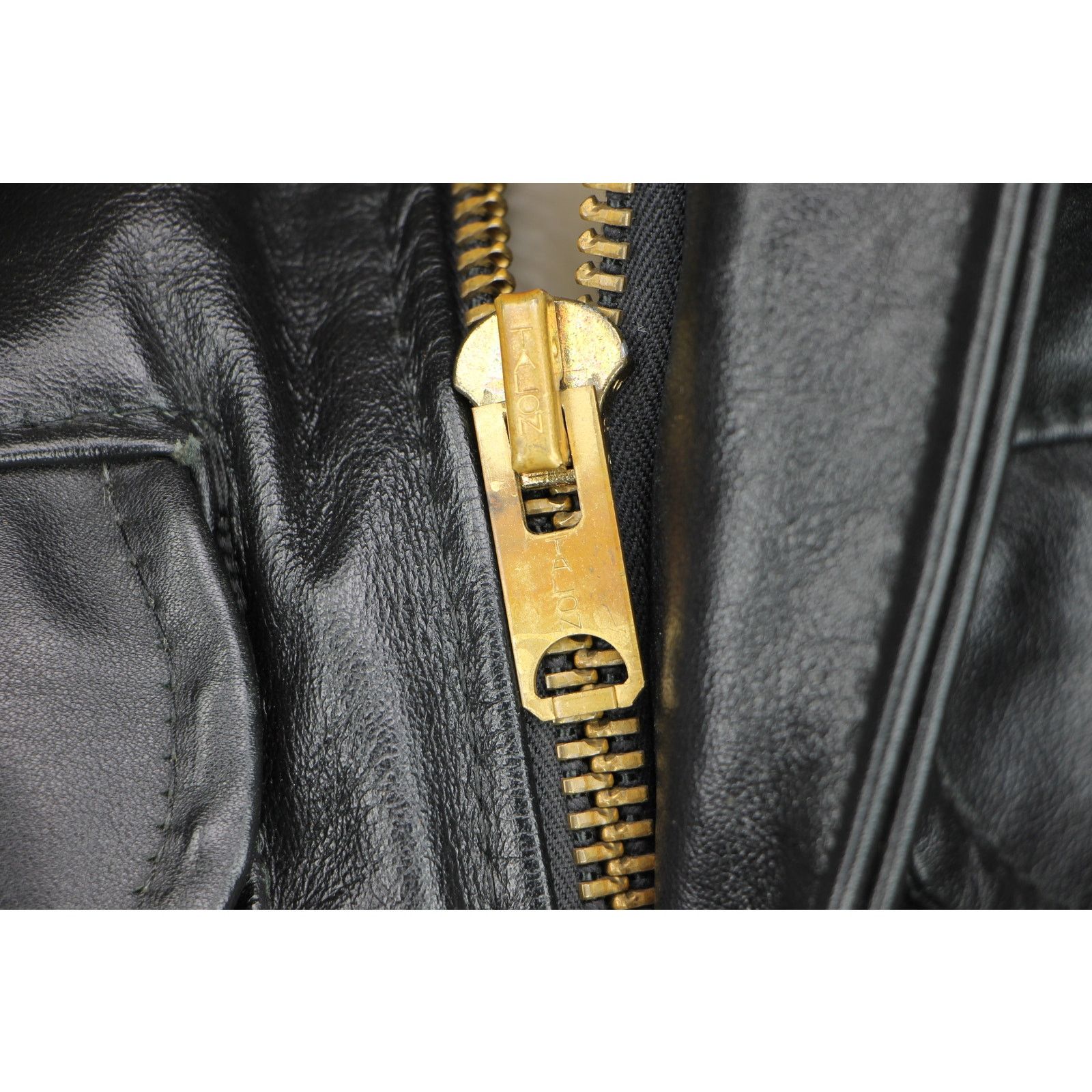 Vintage Vintage Lesco Motorcycle Bomber Military Leather Jacket Size US S / EU 44-46 / 1 - 9 Thumbnail