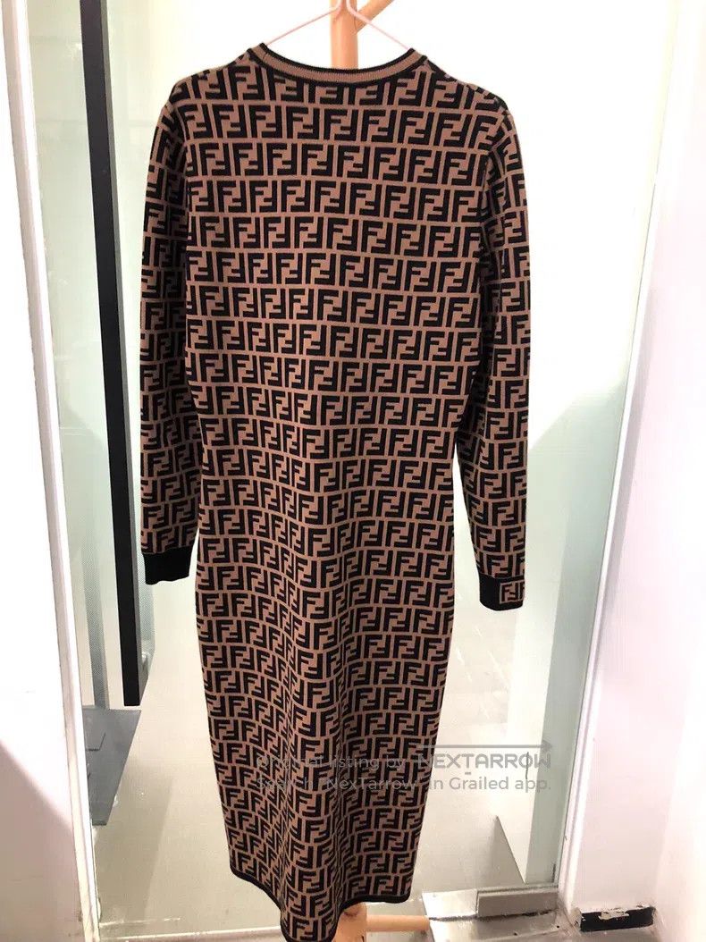 Fendi Fendi All-over printed dress Size S / US 4 / IT 40 - 2 Thumbnail