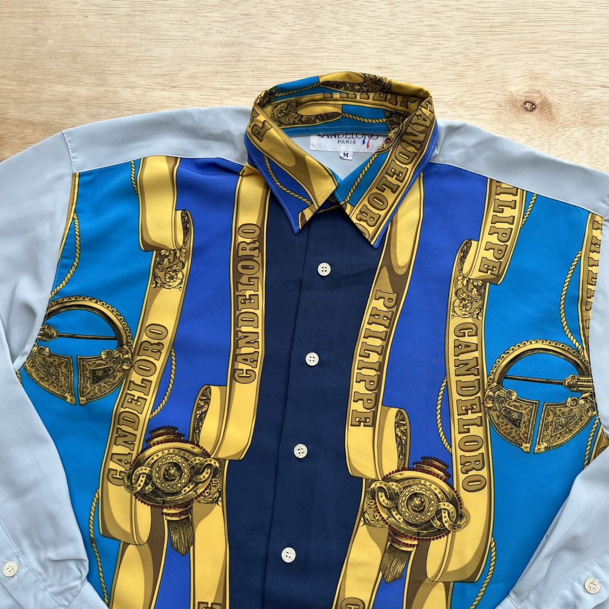Other PHILIPPE CANDELORO PARIS LUXURY VINTAGE SILK CLASSIC SHIRT Size US M / EU 48-50 / 2 - 2 Thumbnail