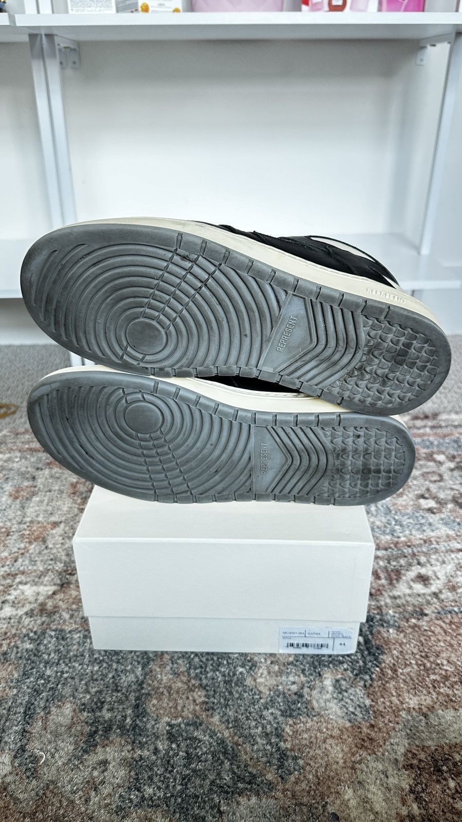 Represent Clo. Represent Clo Raptor Black Vintage White Men’s 10.5 Size US 10.5 / EU 43-44 - 5 Thumbnail