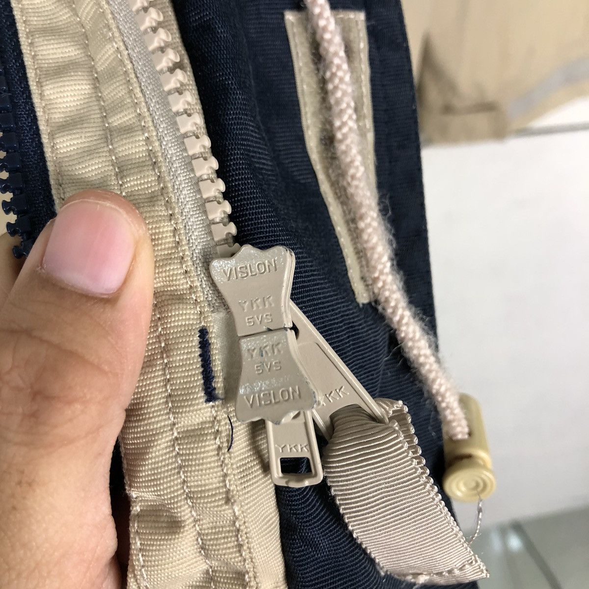 Japanese Brand 🔥Vintage Biker Jacket Van Jac Big Logo Spell Out Backhit Size US L / EU 52-54 / 3 - 18 Thumbnail
