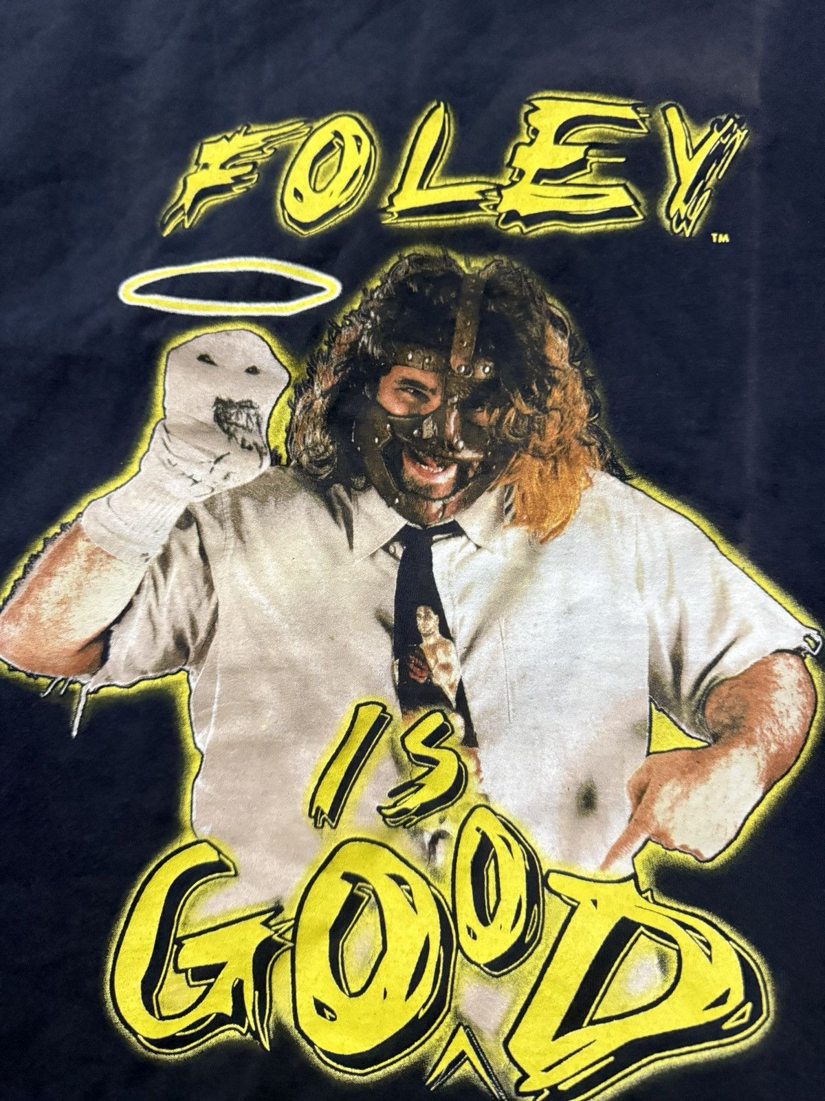 Vintage Vintage 90s WWF Mankind Cactus Jack 1998 T Shirt Size US XL / EU 56 / 4 - 4 Thumbnail