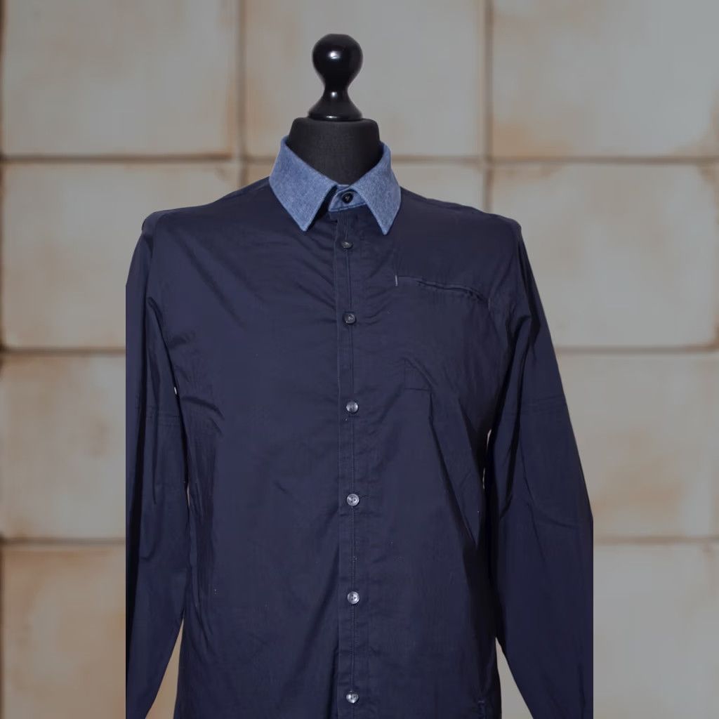 G-Star G-Star CL Dayton Long Sleeve Shirt M Men Black Button-Up Casual Cotton Slub Size US M / EU 48-50 / 2 - 1 Thumbnail