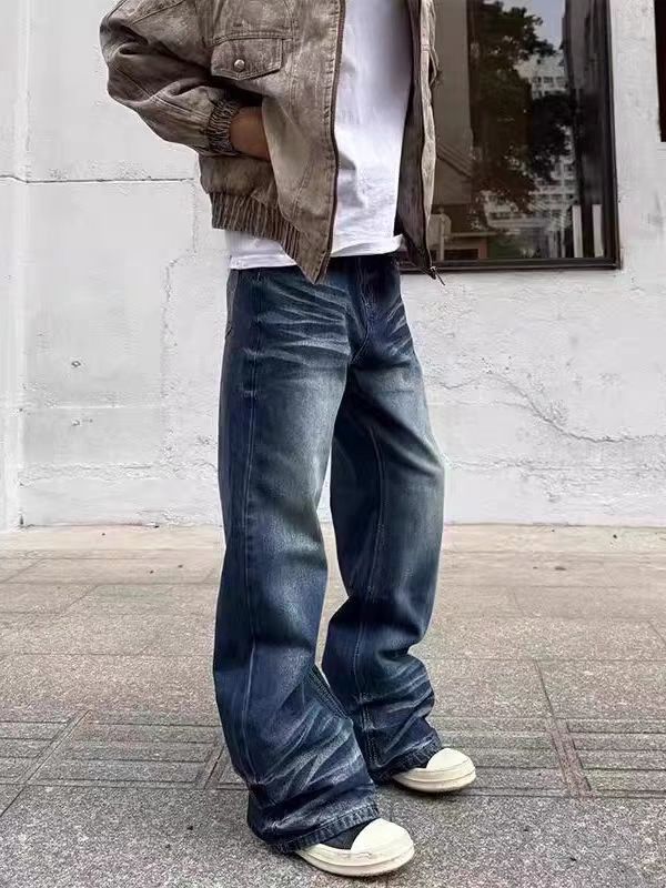 Designer × Jean × Vintage High Street Vintage Micro Flare Straight Leg Jeans Size US 34 / EU 50 - 3 Thumbnail