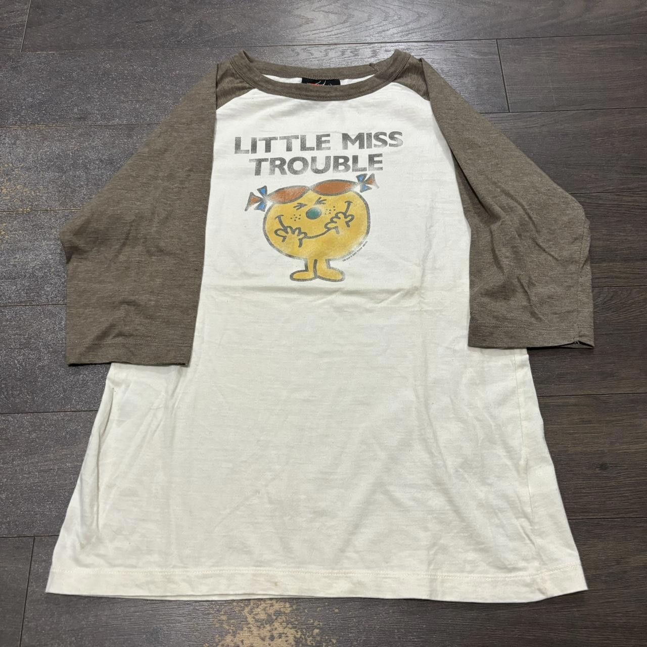 Designer Vintage little miss trouble 3/4 sleeve t shirt 2007 XL Size XL / US 12-14 / IT 48-50 - 3 Thumbnail