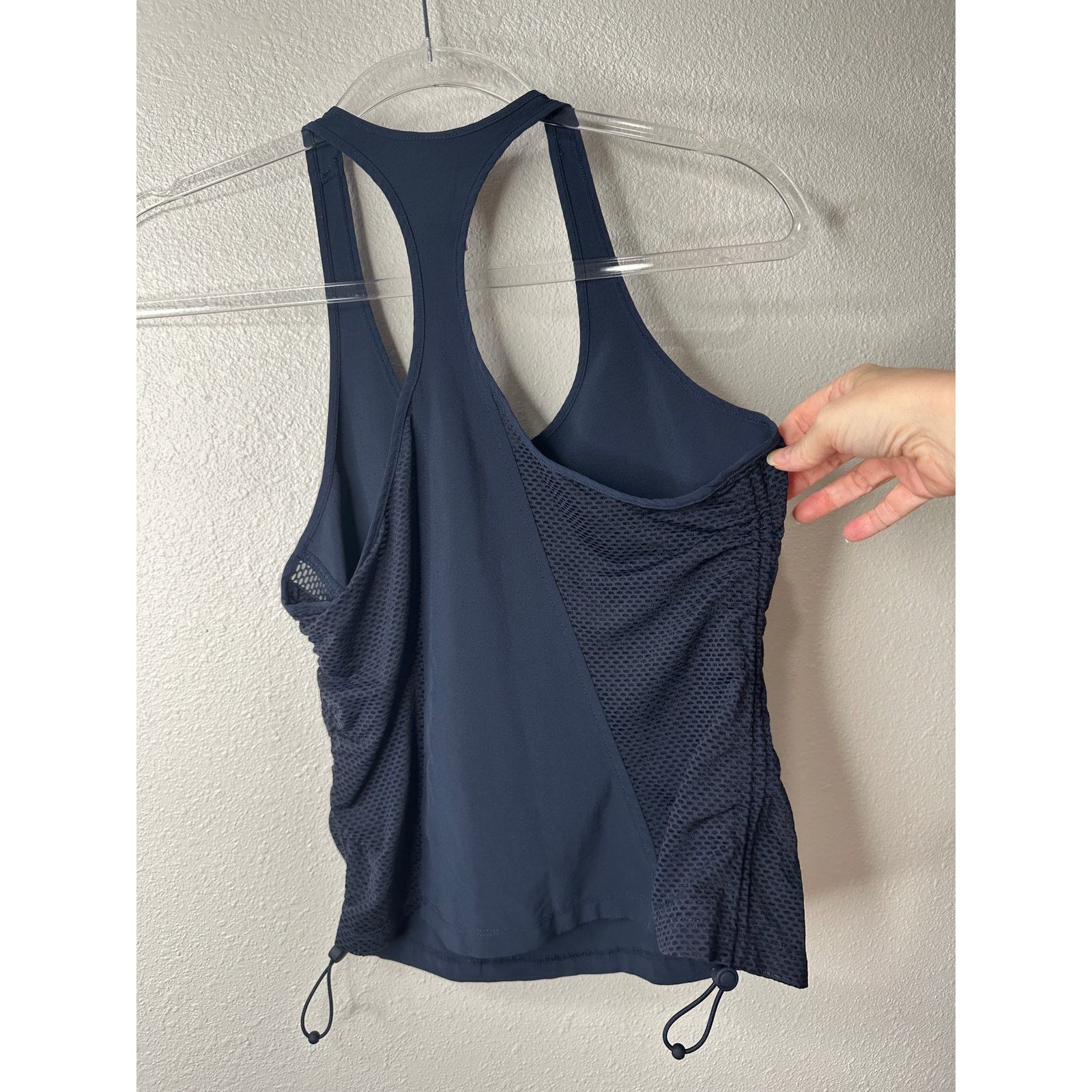 Athleta Athleta Navy Blue Mesh Racerback Tank Top XXS Size XXS / US 00 / IT 34 - 6 Thumbnail